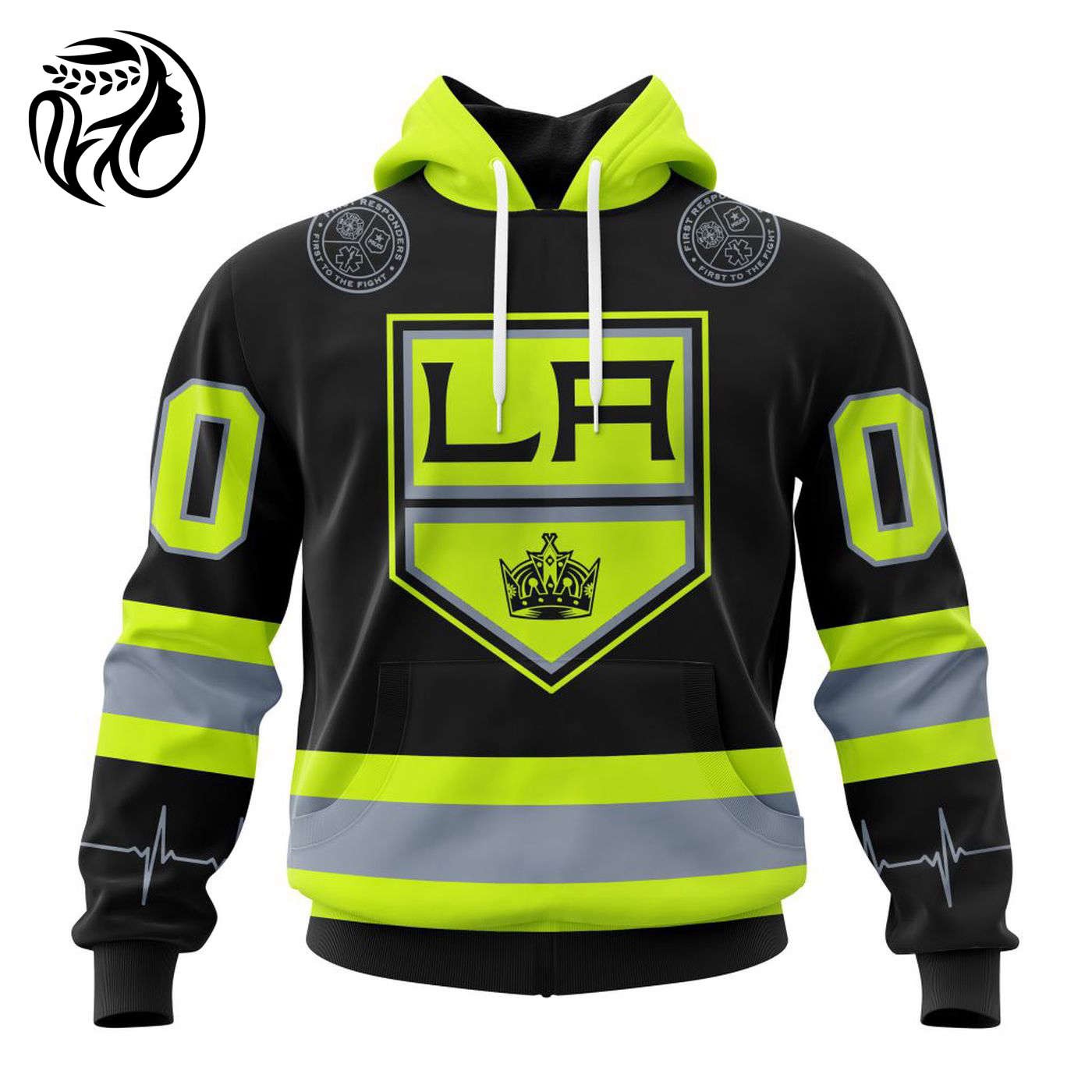NHL Los Angeles Kings | Specialized Unisex Kits With FireFighter Uniforms Color 3d Printed Hoodie 3d Printed Hoodie