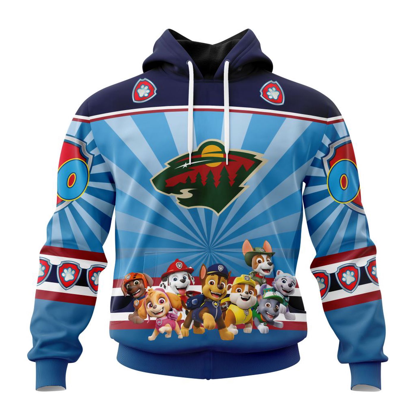 NHL Minnesota Wild Special Paw Patrol Kits ST2201 3d Printed Hoodie 3d Printed Hoodie