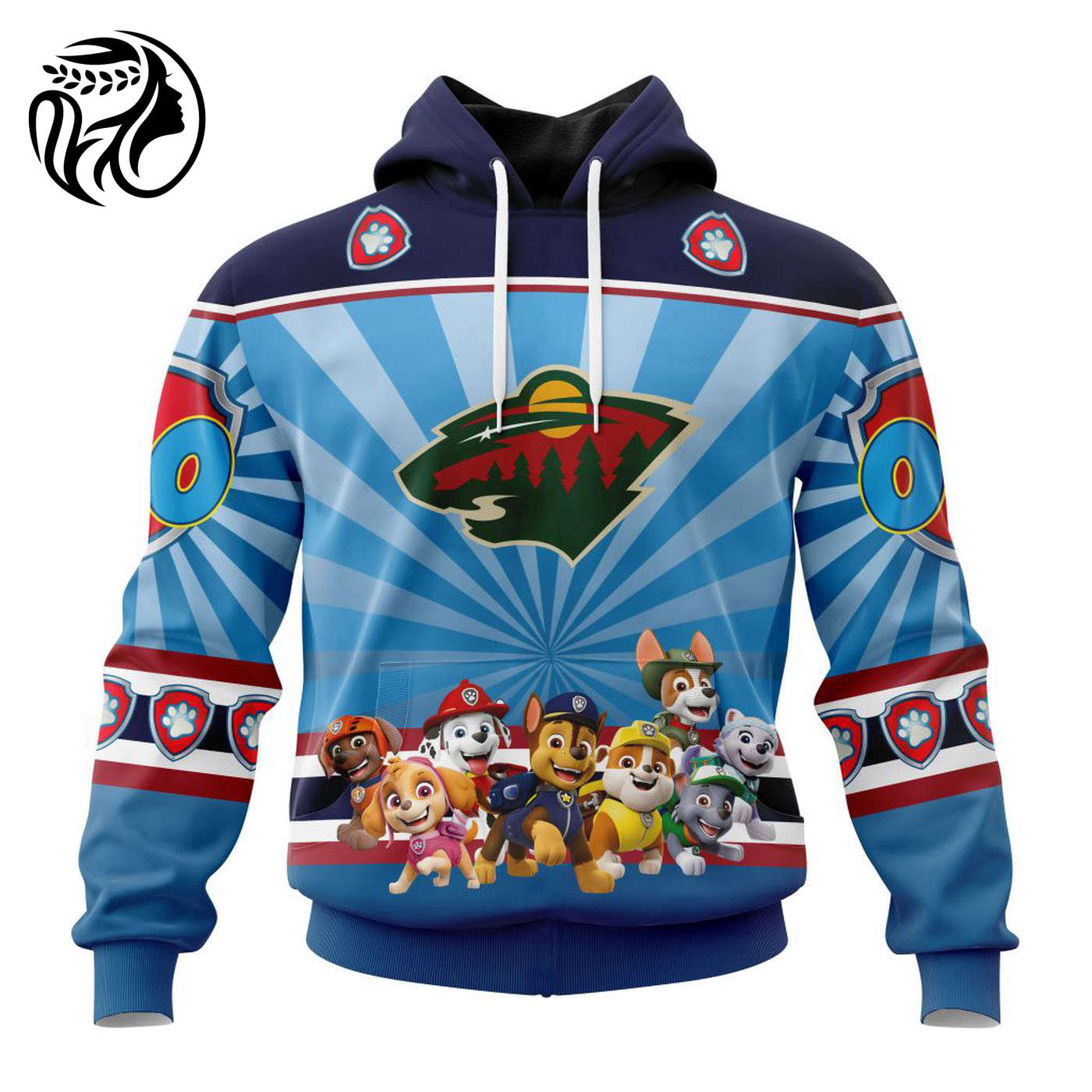 NHL Minnesota Wild Special Paw Patrol Kits ST2201 3d Printed Hoodie 3d Printed Hoodie