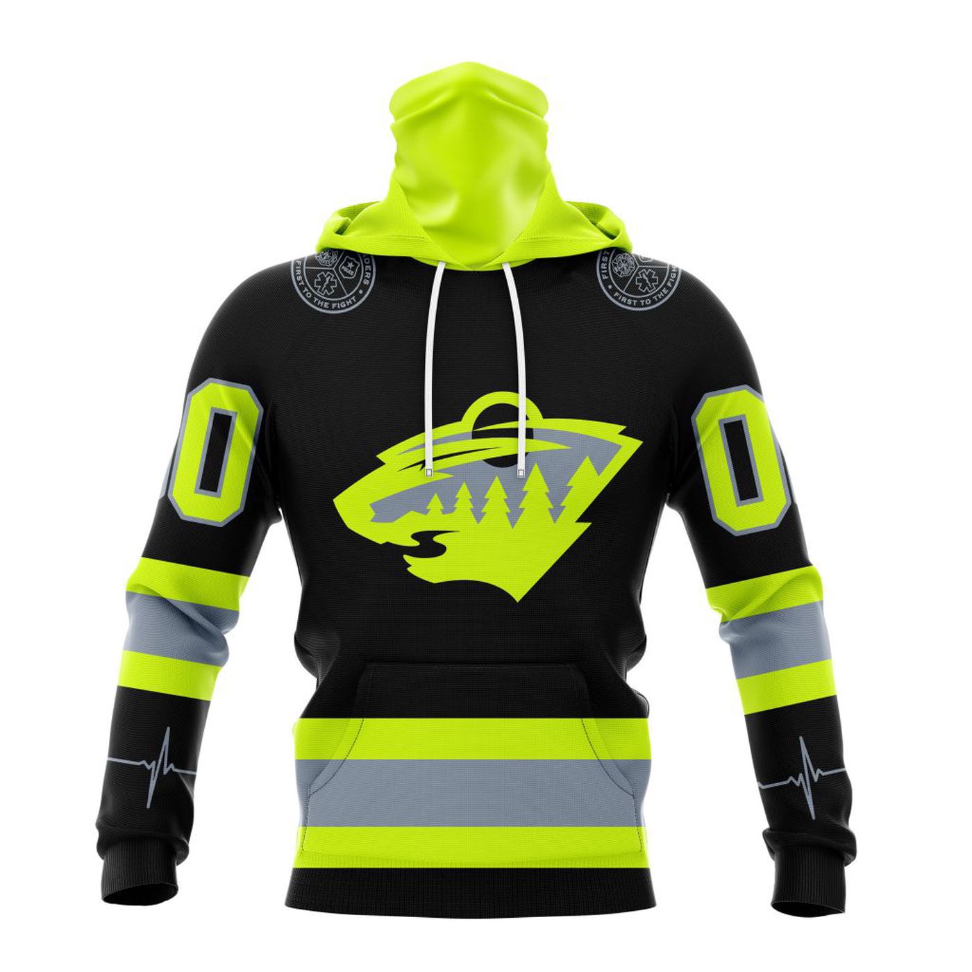 NHL Minnesota Wild | Specialized Unisex Kits With FireFighter Uniforms Color 3d Printed Hoodie 3d Printed Hoodie