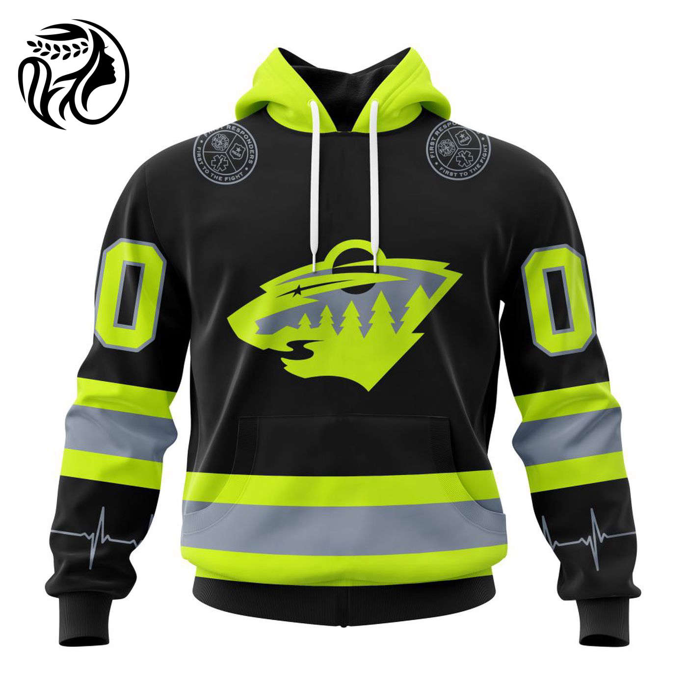 NHL Minnesota Wild | Specialized Unisex Kits With FireFighter Uniforms Color 3d Printed Hoodie 3d Printed Hoodie