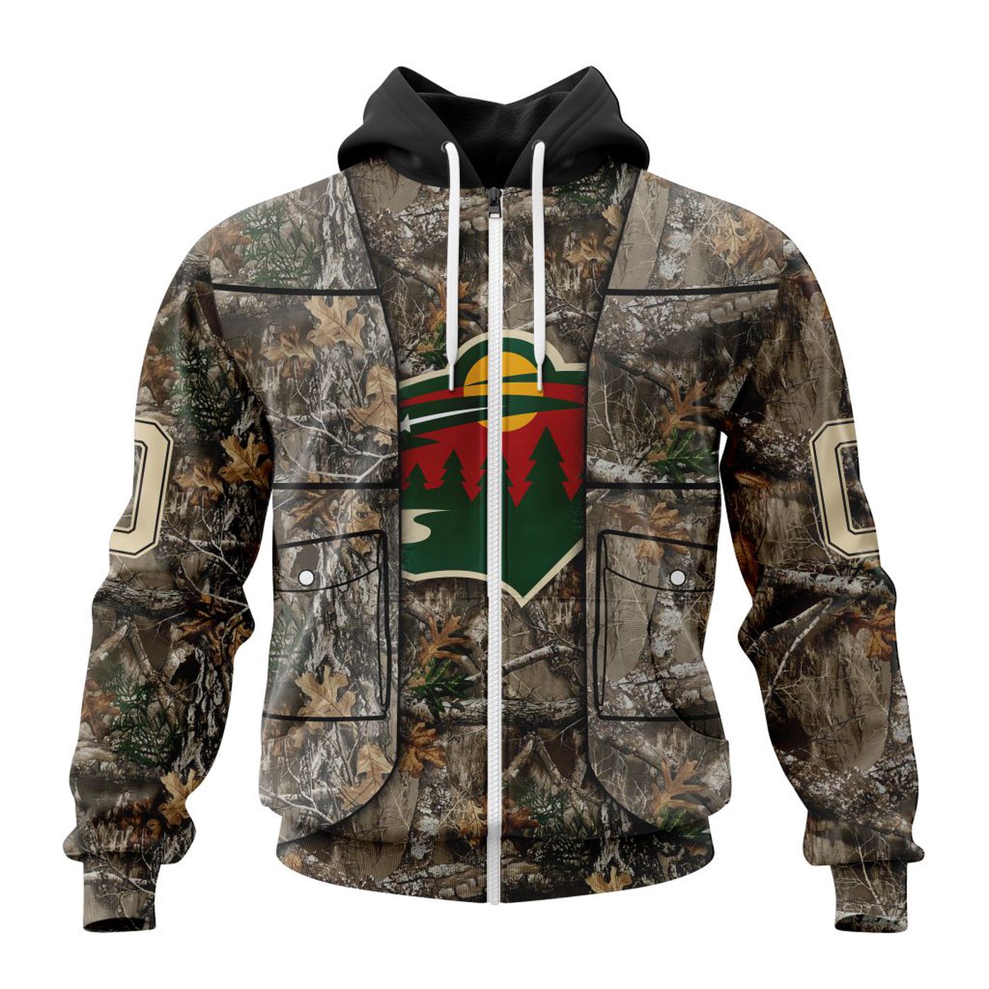 NHL Minnesota Wild | Specialized Unisex Vest Kits With Realtree Camo 3d Printed Hoodie 3d Printed Hoodie