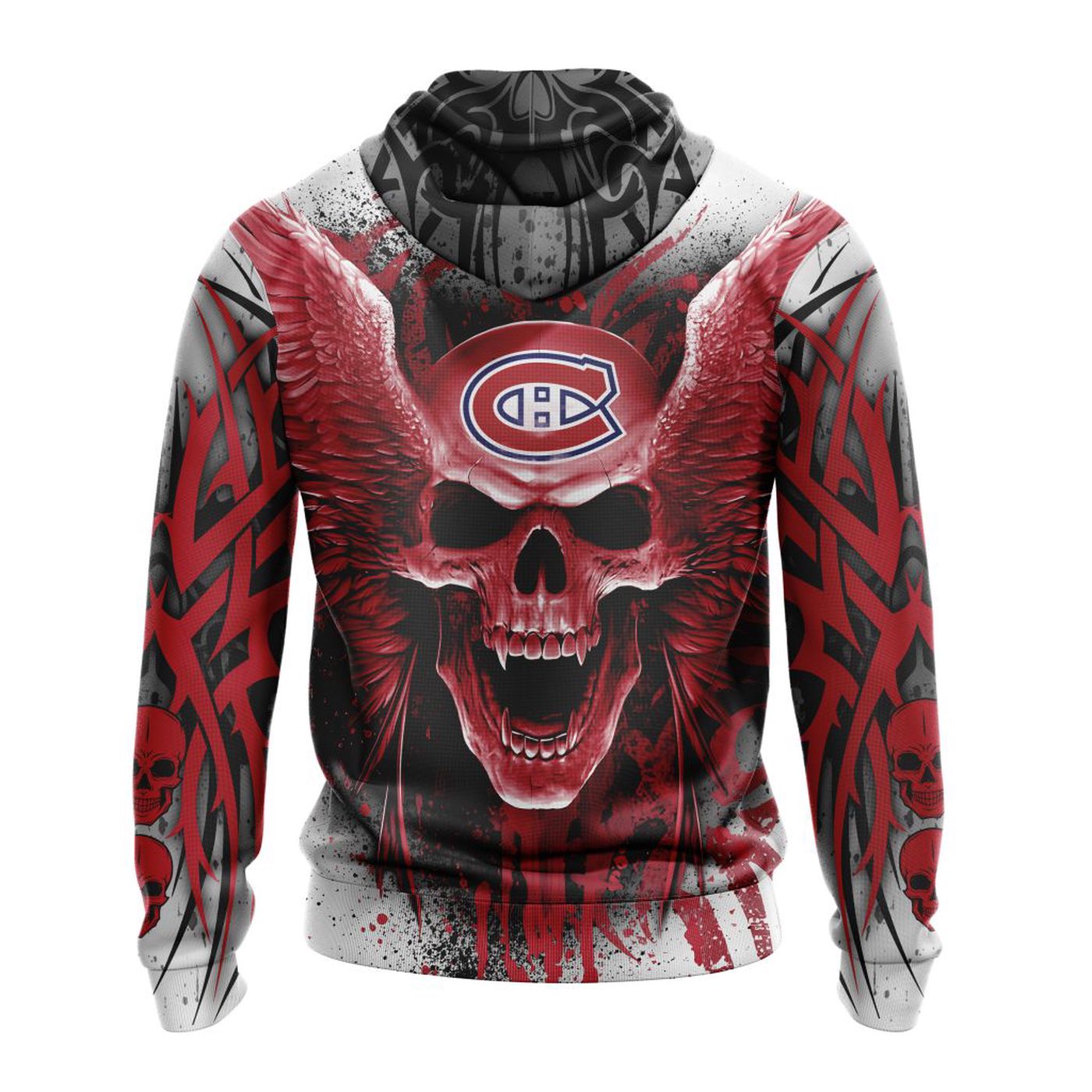 NHL Montreal Canadiens Special Kits With Skull Art ST2202 3d Printed Hoodie 3d Printed Hoodie