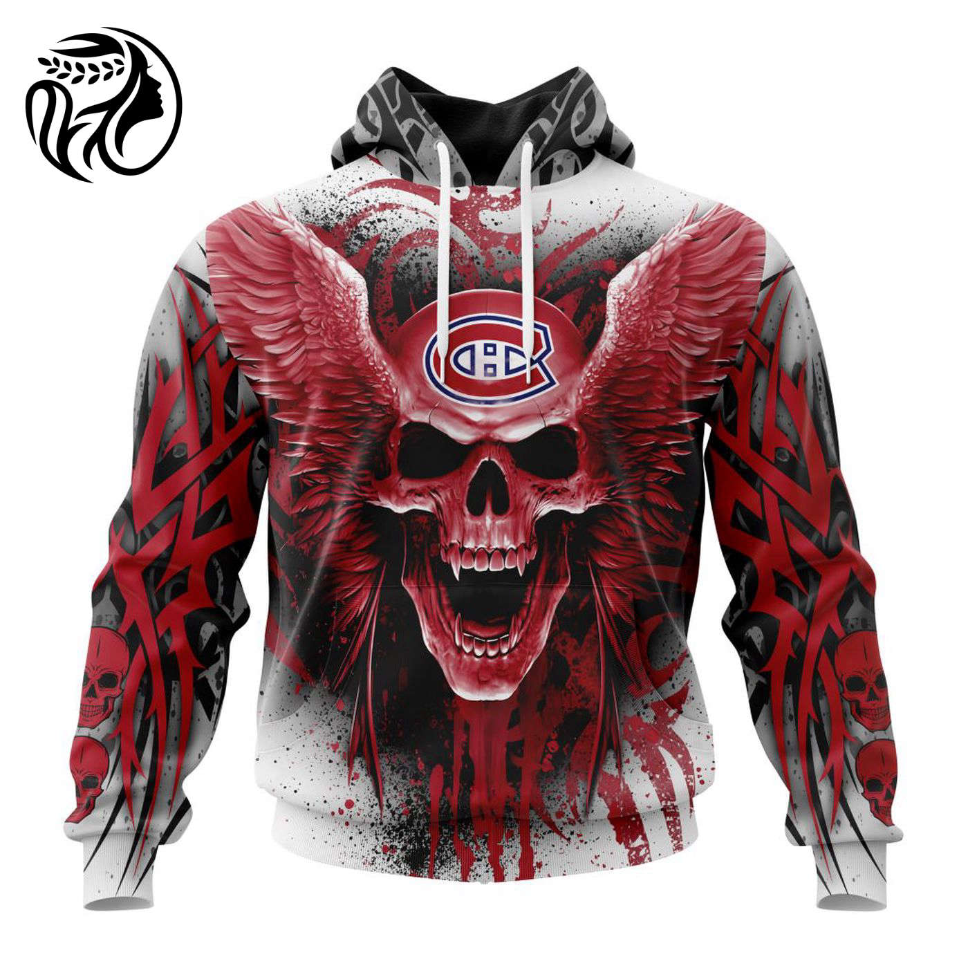 NHL Montreal Canadiens Special Kits With Skull Art ST2202 3d Printed Hoodie 3d Printed Hoodie