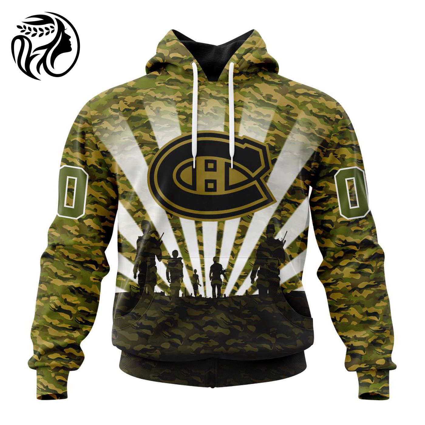 NHL Montreal Canadiens Special Military Camo Kits For Veterans Day And Rememberance Day ST2201 3d Printed Hoodie 3d Printed Hoodie