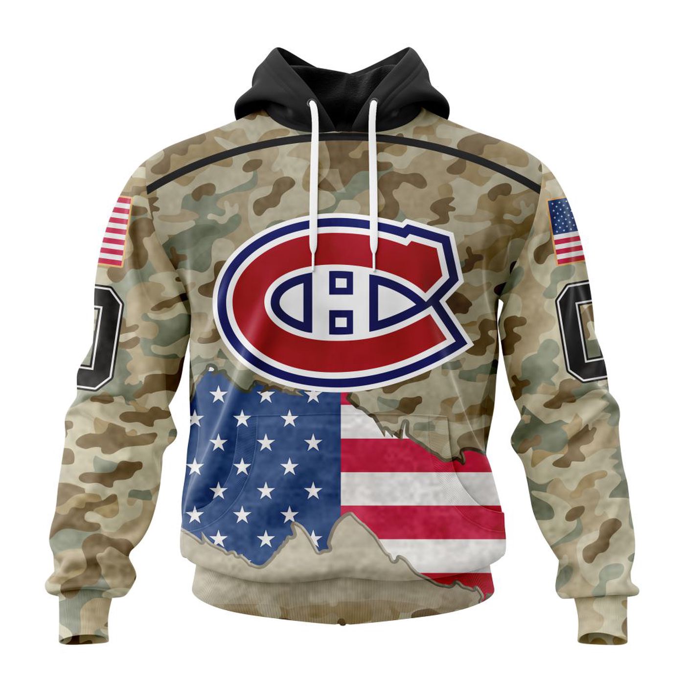 NHL Montreal Canadiens | Specialized Kits For United State With Camo Color 3d Printed Hoodie 3d Printed Hoodie