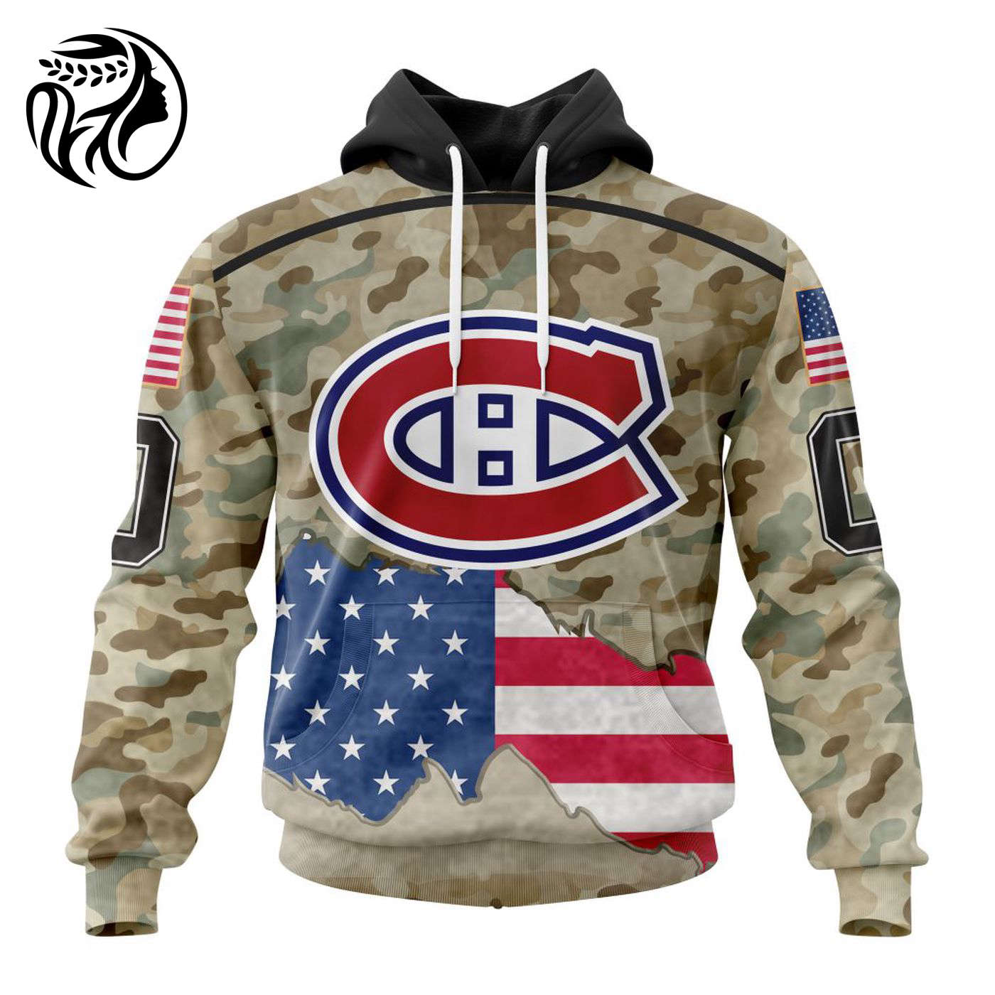 NHL Montreal Canadiens | Specialized Kits For United State With Camo Color 3d Printed Hoodie 3d Printed Hoodie