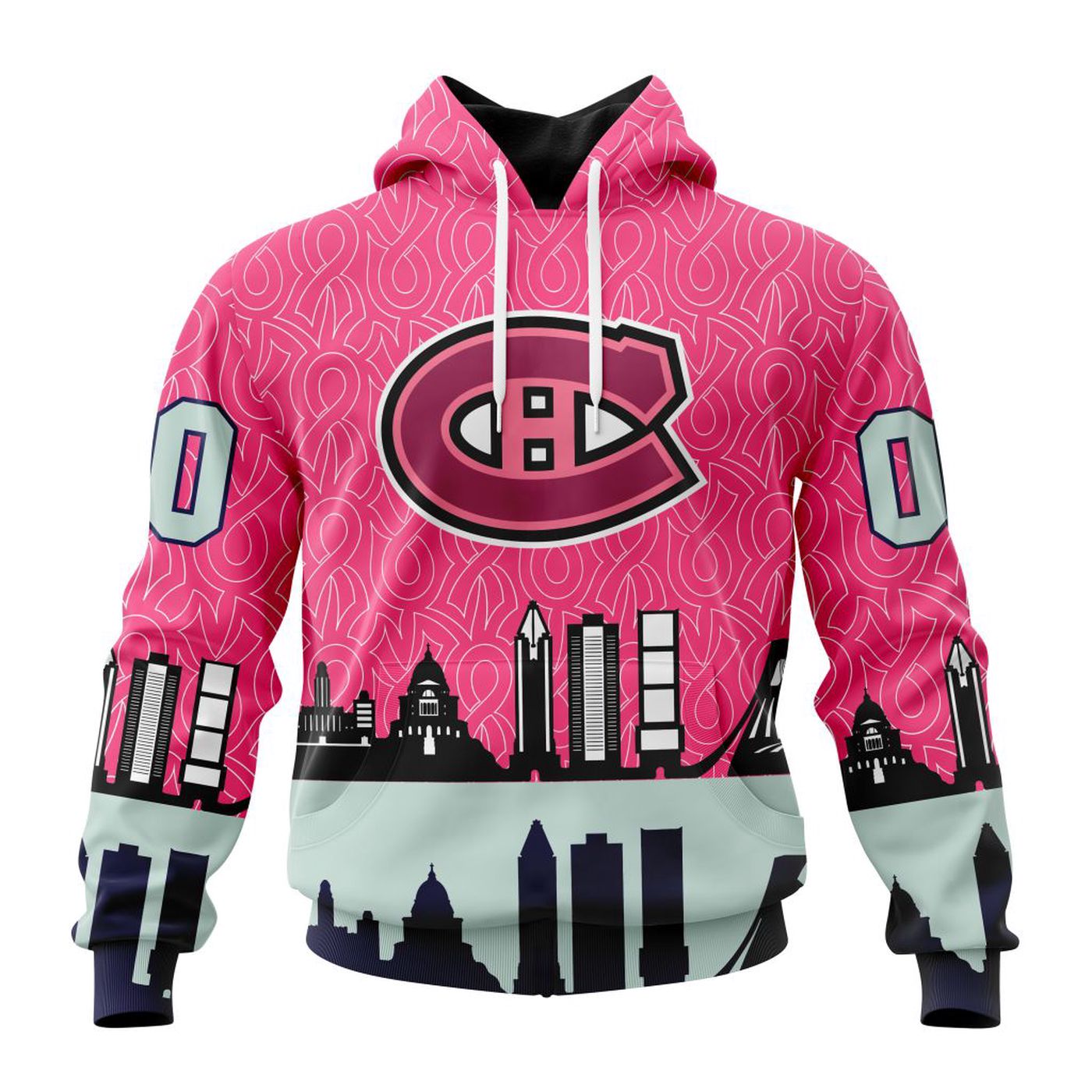 NHL Montreal Canadiens | Specialized Unisex Kits Hockey Fights Against Cancer V0222 3d Printed Hoodie 3d Printed Hoodie