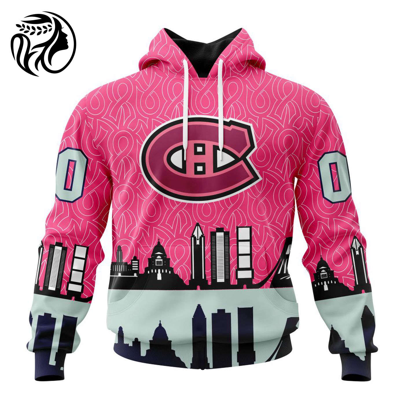 NHL Montreal Canadiens | Specialized Unisex Kits Hockey Fights Against Cancer V0222 3d Printed Hoodie 3d Printed Hoodie