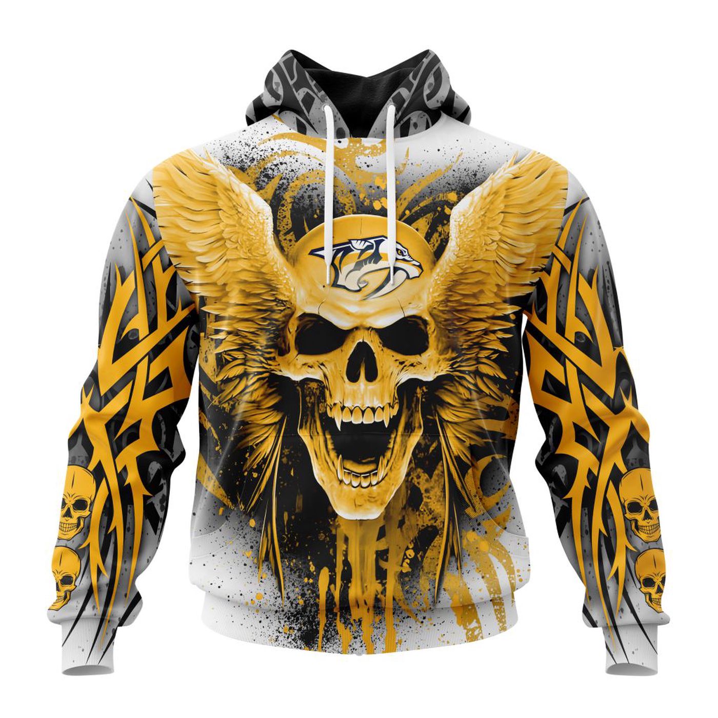 NHL Nashville Predators Special Kits With Skull Art ST2202 3d Printed Hoodie 3d Printed Hoodie