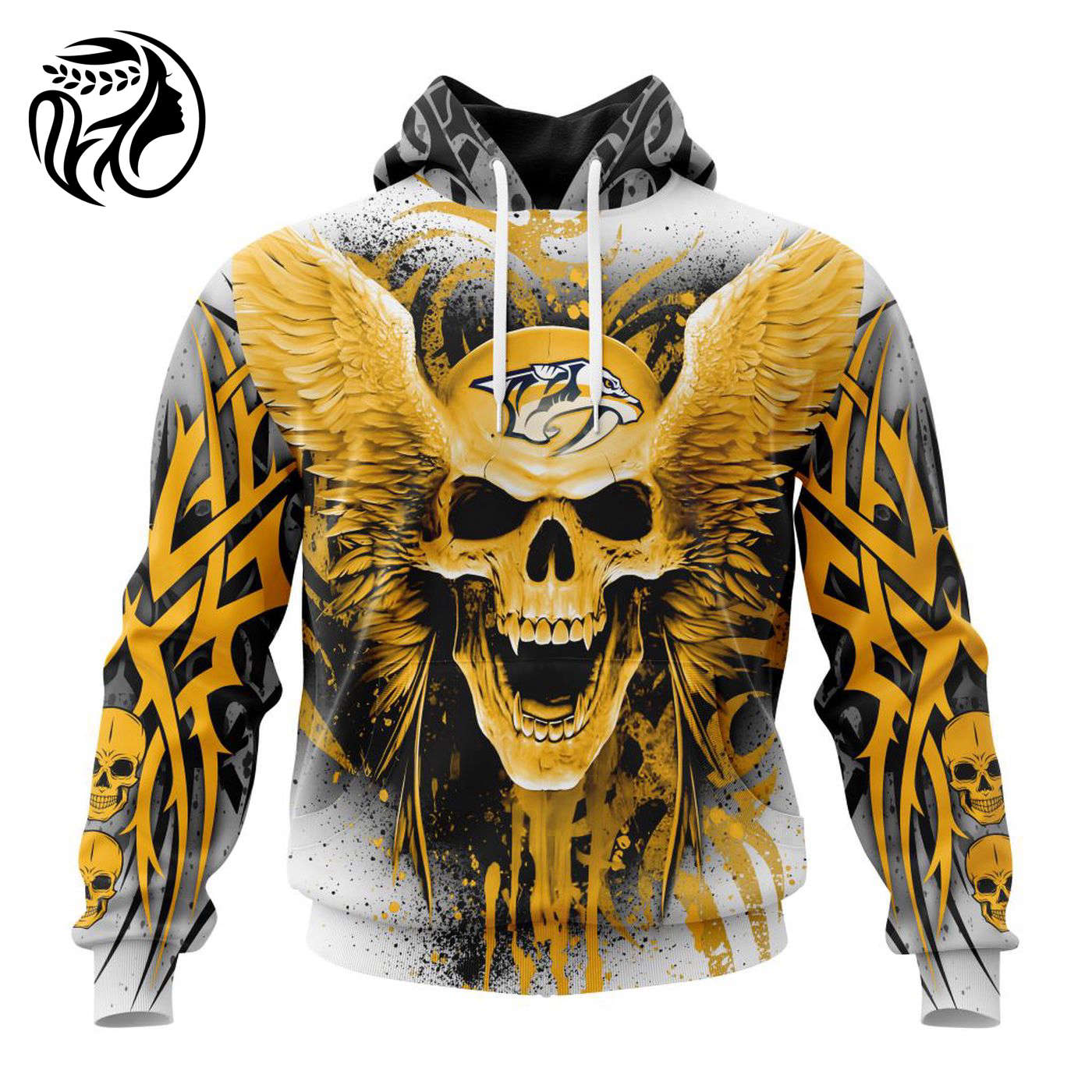 NHL Nashville Predators Special Kits With Skull Art ST2202 3d Printed Hoodie 3d Printed Hoodie