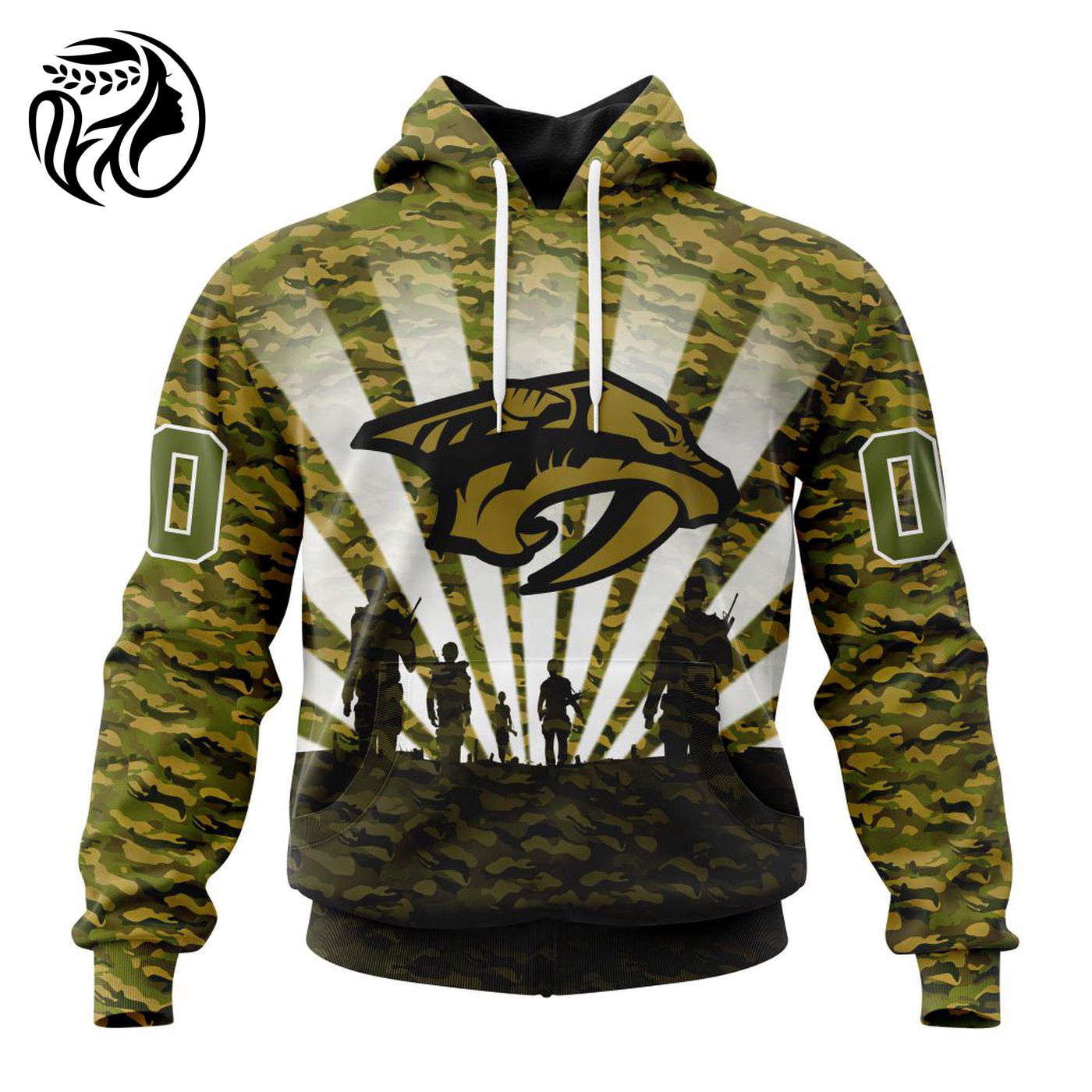 NHL Nashville Predators Special Military Camo Kits For Veterans Day And Rememberance Day ST2201 3d Printed Hoodie 3d Printed Hoodie