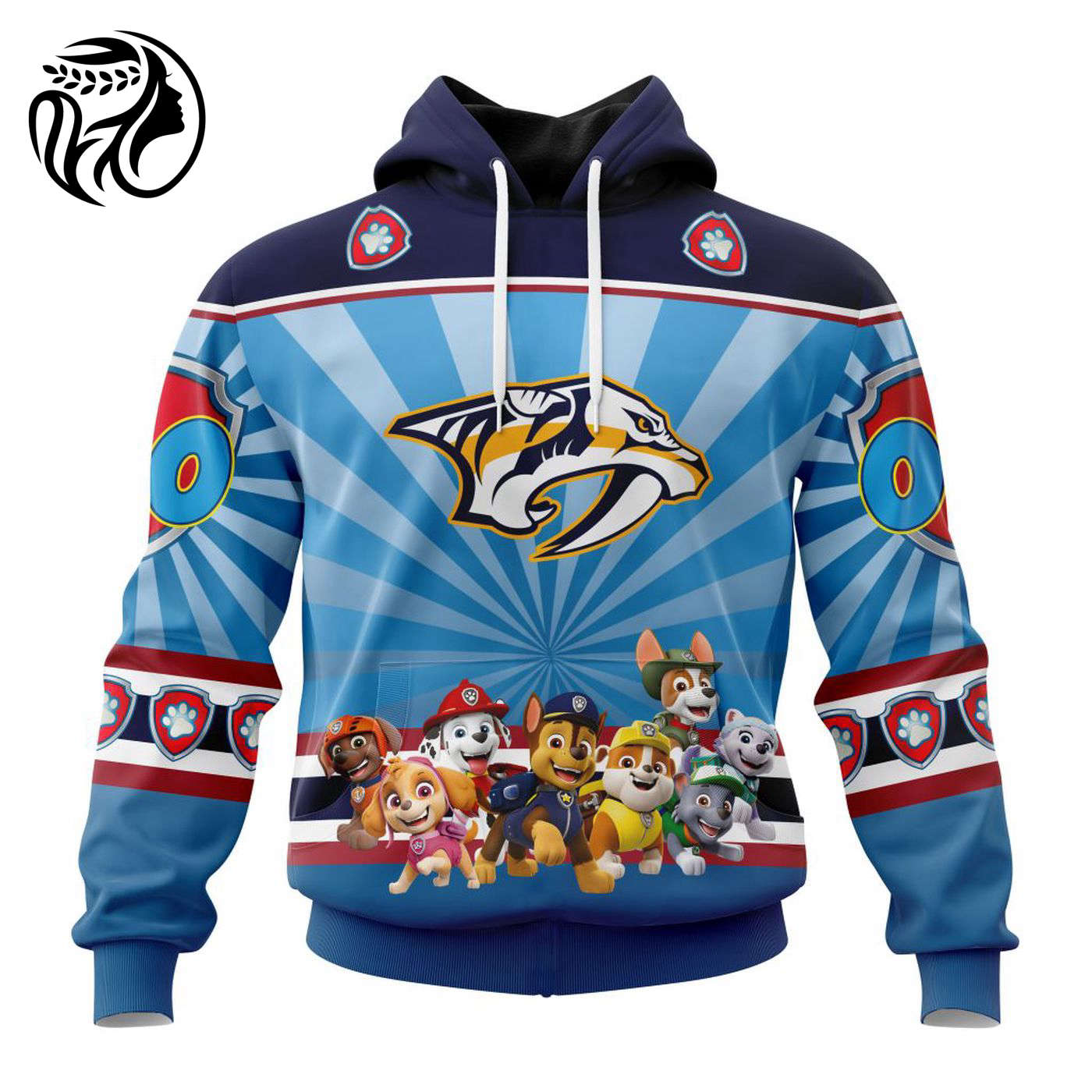 NHL Nashville Predators Special Paw Patrol Kits ST2201 3d Printed Hoodie 3d Printed Hoodie
