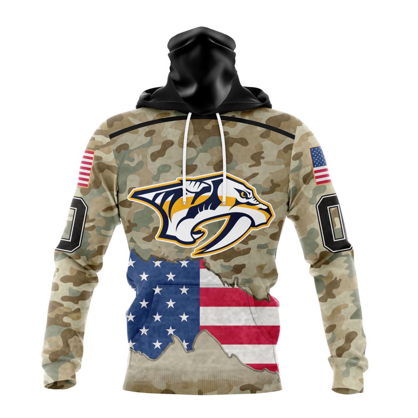 NHL Nashville Predators | Specialized Kits For United State With Camo Color 3d Printed Hoodie 3d Printed Hoodie