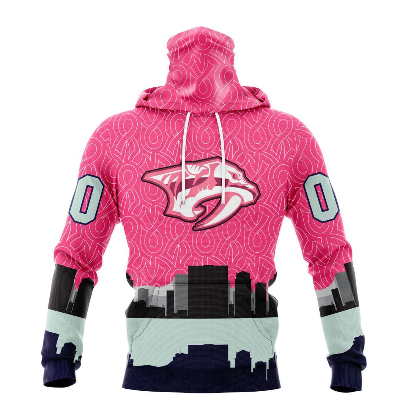 NHL Nashville Predators | Specialized Unisex Kits Hockey Fights Against Cancer V0222 3d Printed Hoodie 3d Printed Hoodie