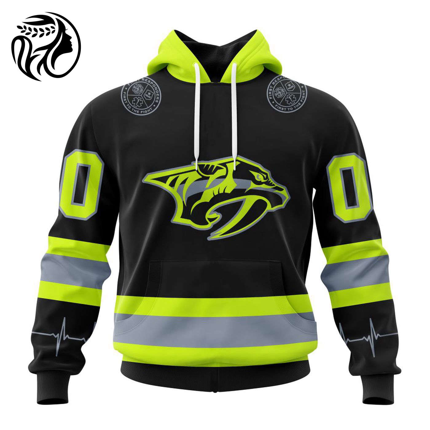 NHL Nashville Predators | Specialized Unisex Kits With FireFighter Uniforms Color 3d Printed Hoodie 3d Printed Hoodie