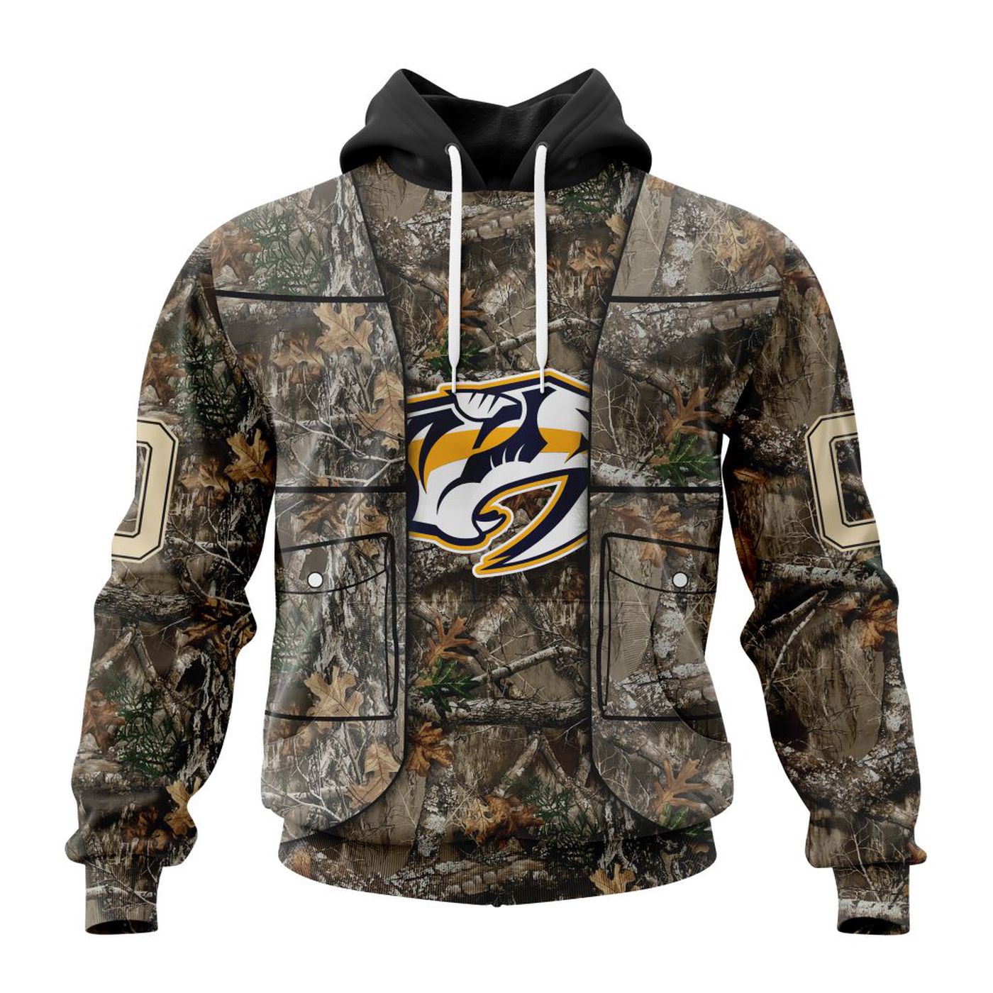 NHL Nashville Predators | Specialized Unisex Vest Kits With Realtree Camo 3d Printed Hoodie 3d Printed Hoodie