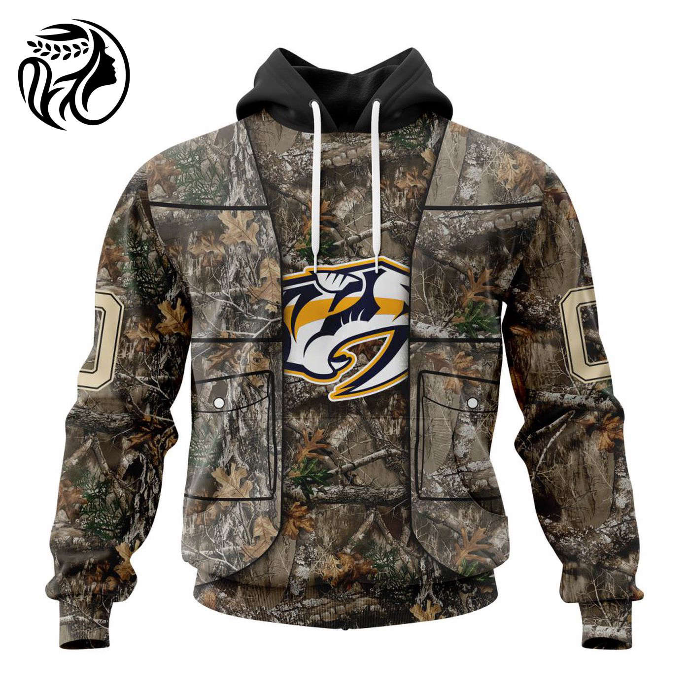 NHL Nashville Predators | Specialized Unisex Vest Kits With Realtree Camo 3d Printed Hoodie 3d Printed Hoodie