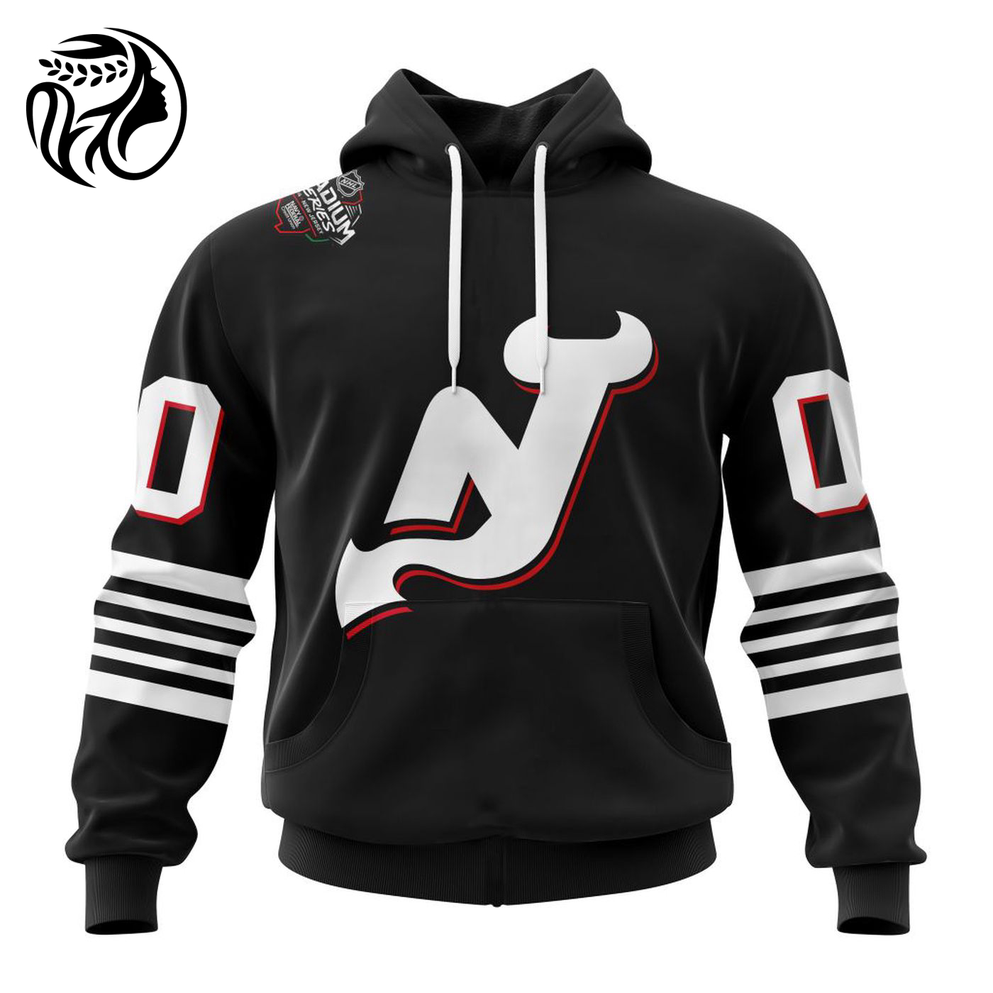 NHL New Jersey Devils 2024 Stadium Series Design Concept Kits 3d Printed Hoodie 3d Printed Hoodie