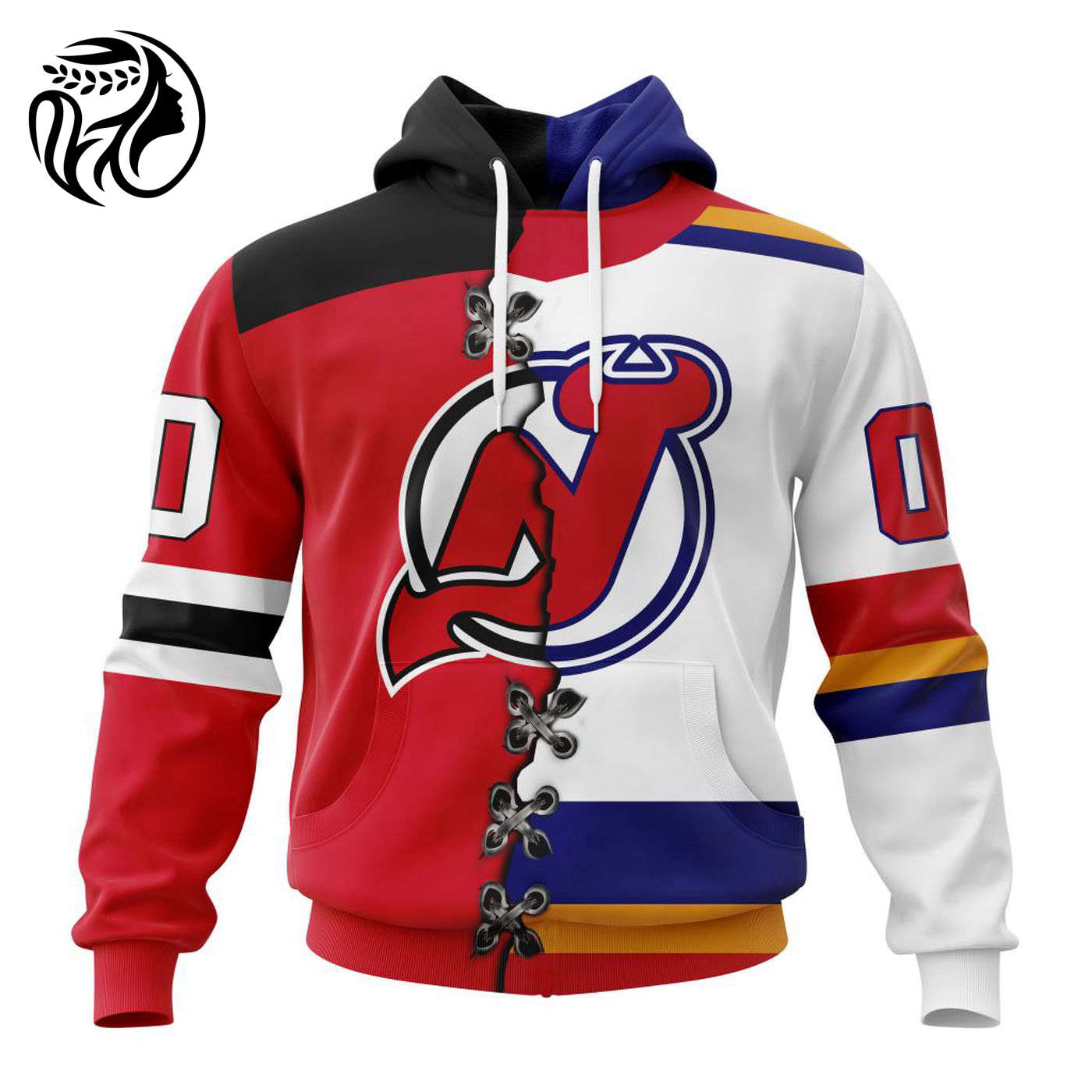 NHL New Jersey Devils Special Home Mix Reverse Retro Personalized Kits 3d Printed Hoodie 3d Printed Hoodie