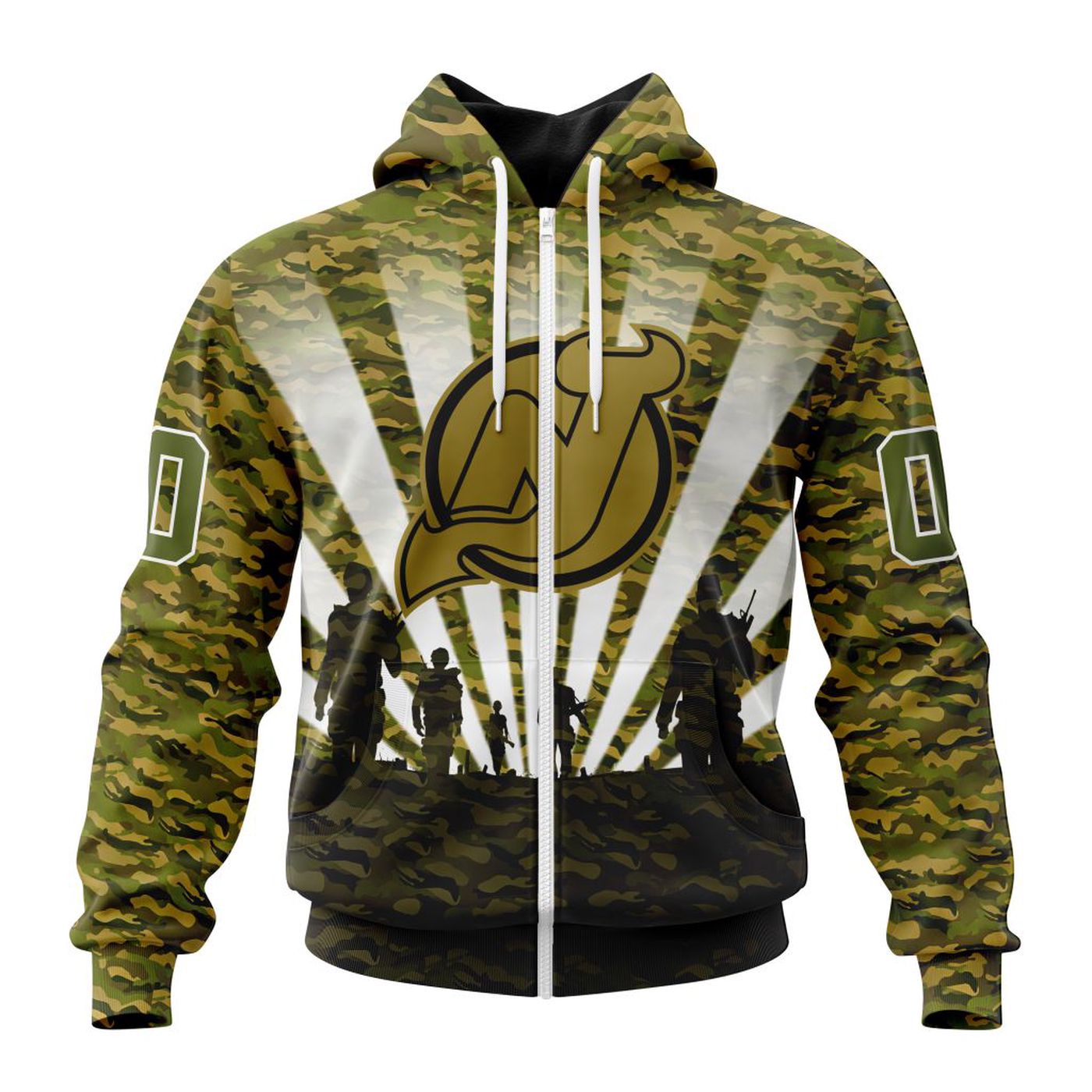 NHL New Jersey Devils Special Military Camo Kits For Veterans Day And Rememberance Day ST2201 3d Printed Hoodie 3d Printed Hoodie