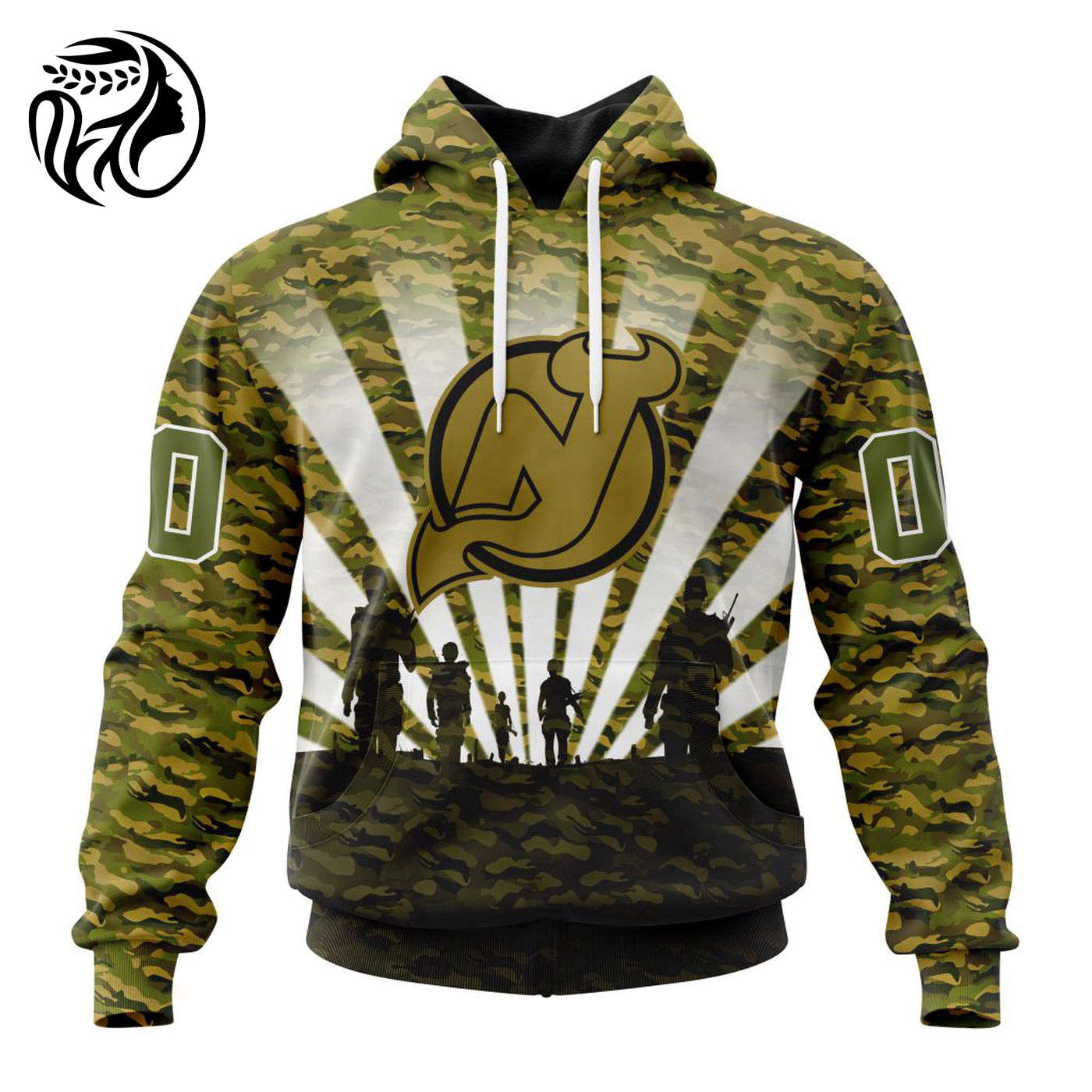 NHL New Jersey Devils Special Military Camo Kits For Veterans Day And Rememberance Day ST2201 3d Printed Hoodie 3d Printed Hoodie