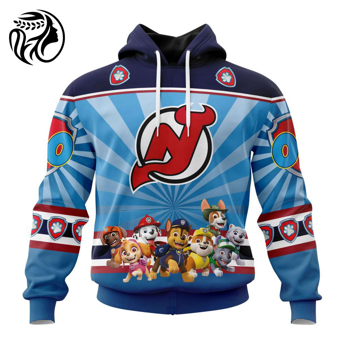 NHL New Jersey Devils Special Paw Patrol Kits ST2201 3d Printed Hoodie 3d Printed Hoodie