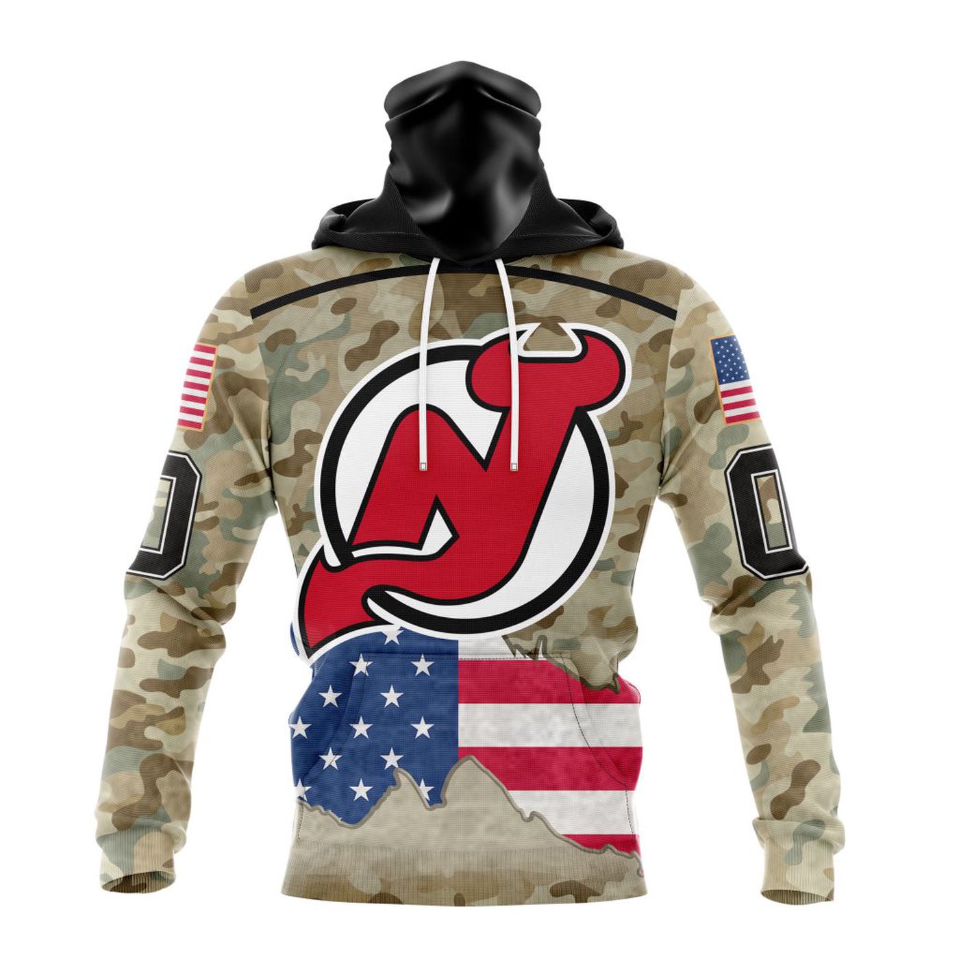 NHL New Jersey Devils | Specialized Kits For United State With Camo Color 3d Printed Hoodie 3d Printed Hoodie