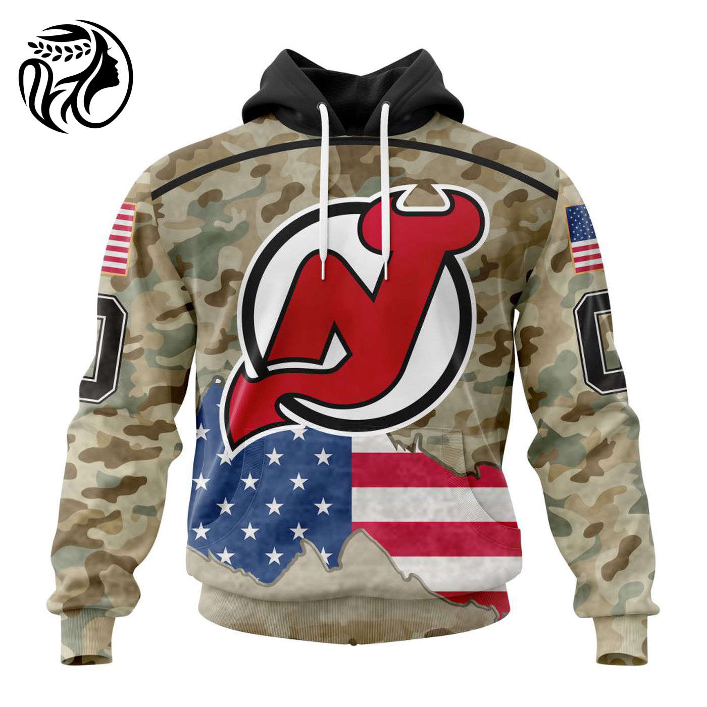 NHL New Jersey Devils | Specialized Kits For United State With Camo Color 3d Printed Hoodie 3d Printed Hoodie