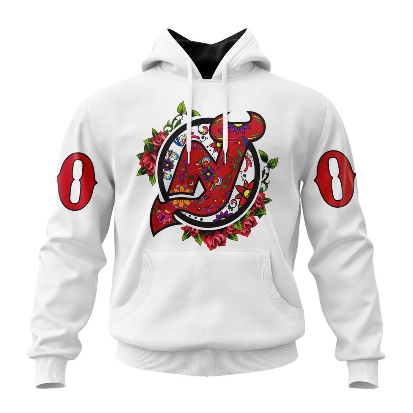 NHL New Jersey Devils | Specialized Unisex Kits Dia De Muertos 3d Printed Hoodie 3d Printed Hoodie