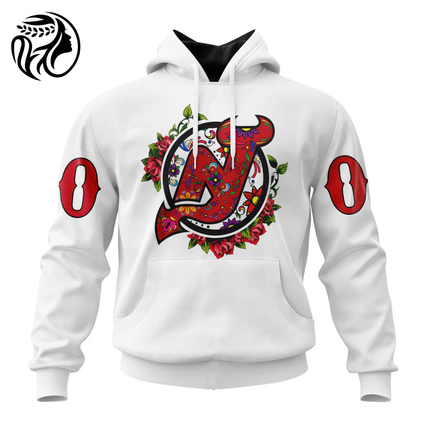 NHL New Jersey Devils | Specialized Unisex Kits Dia De Muertos 3d Printed Hoodie 3d Printed Hoodie