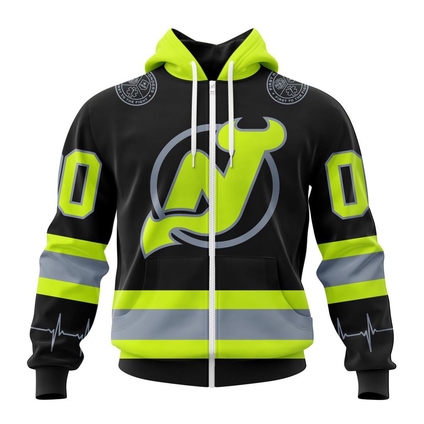 NHL New Jersey Devils | Specialized Unisex Kits With FireFighter Uniforms Color 3d Printed Hoodie 3d Printed Hoodie