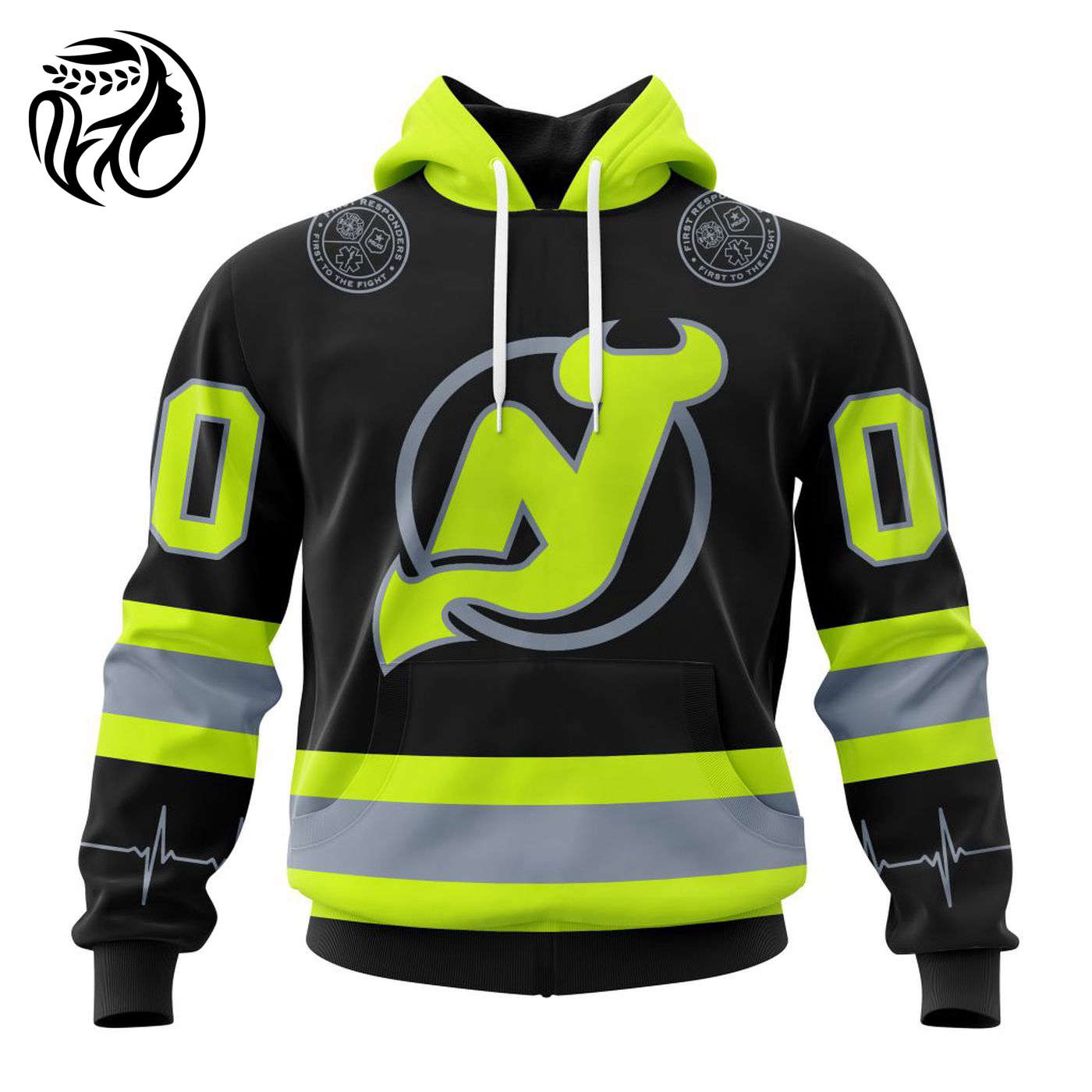 NHL New Jersey Devils | Specialized Unisex Kits With FireFighter Uniforms Color 3d Printed Hoodie 3d Printed Hoodie