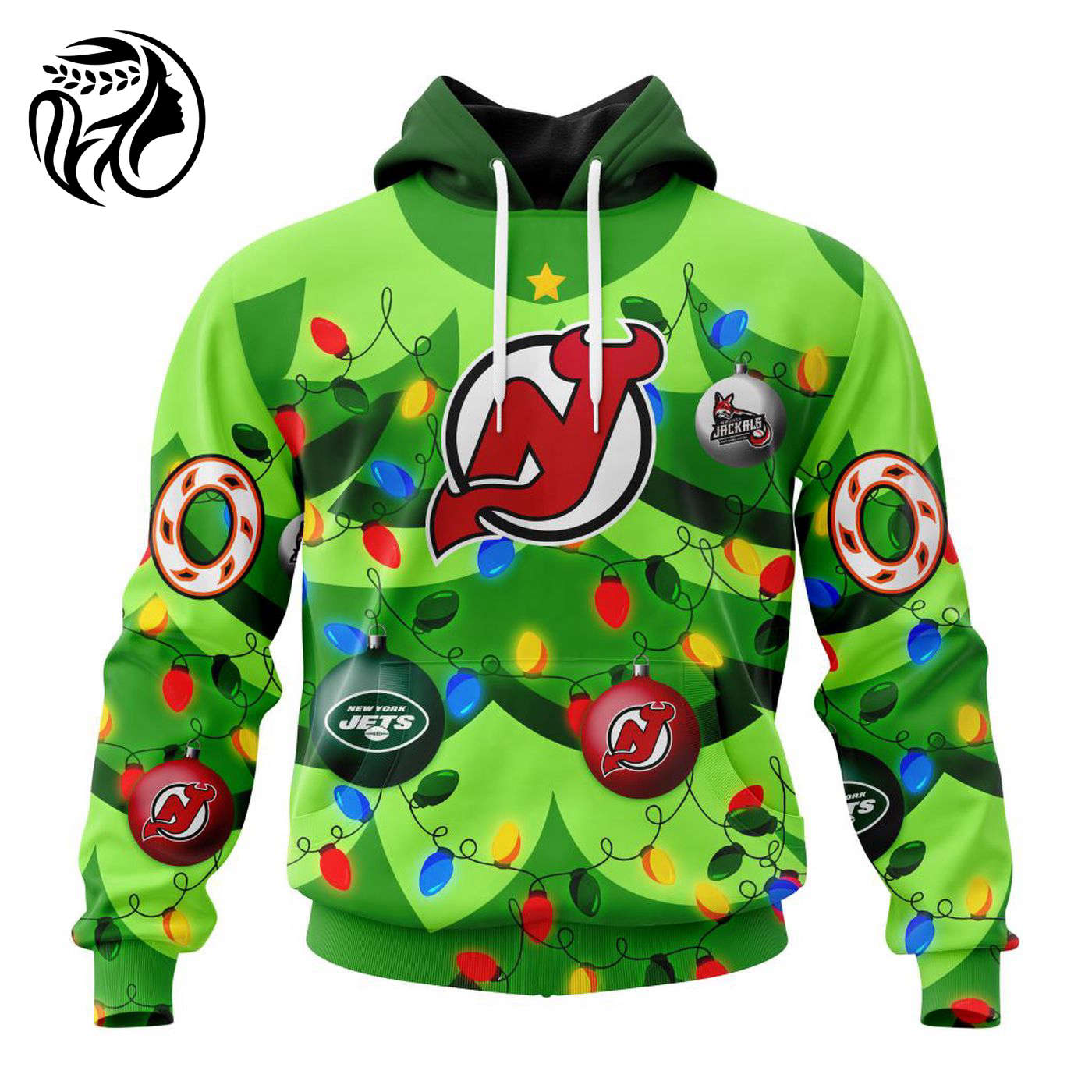 NHL New Jersey Devils | Specialized Unisex Kits With Unisex Kits With Christmass Tree Color And City’s Sport Teams 3d Printed Hoodie 3d Printed Hoodie