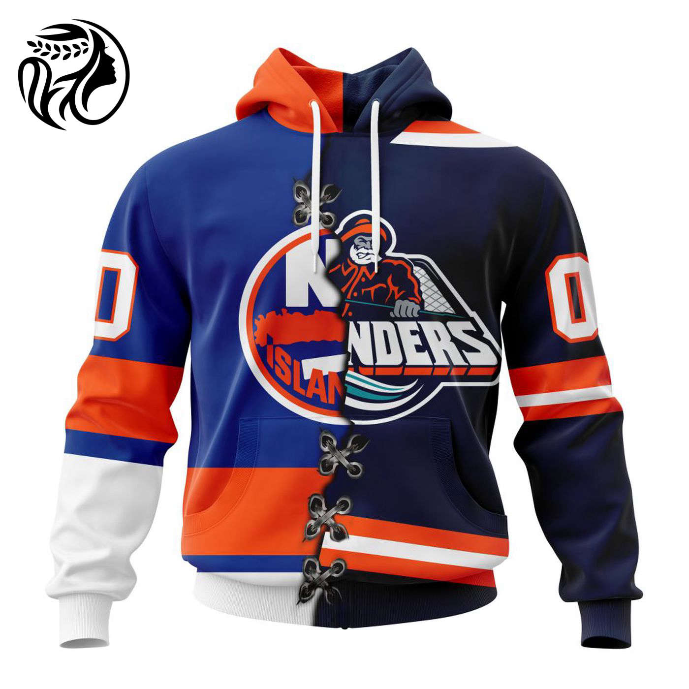 NHL New York Islanders Special Home Mix Reverse Retro Personalized Kits 3d Printed Hoodie 3d Printed Hoodie
