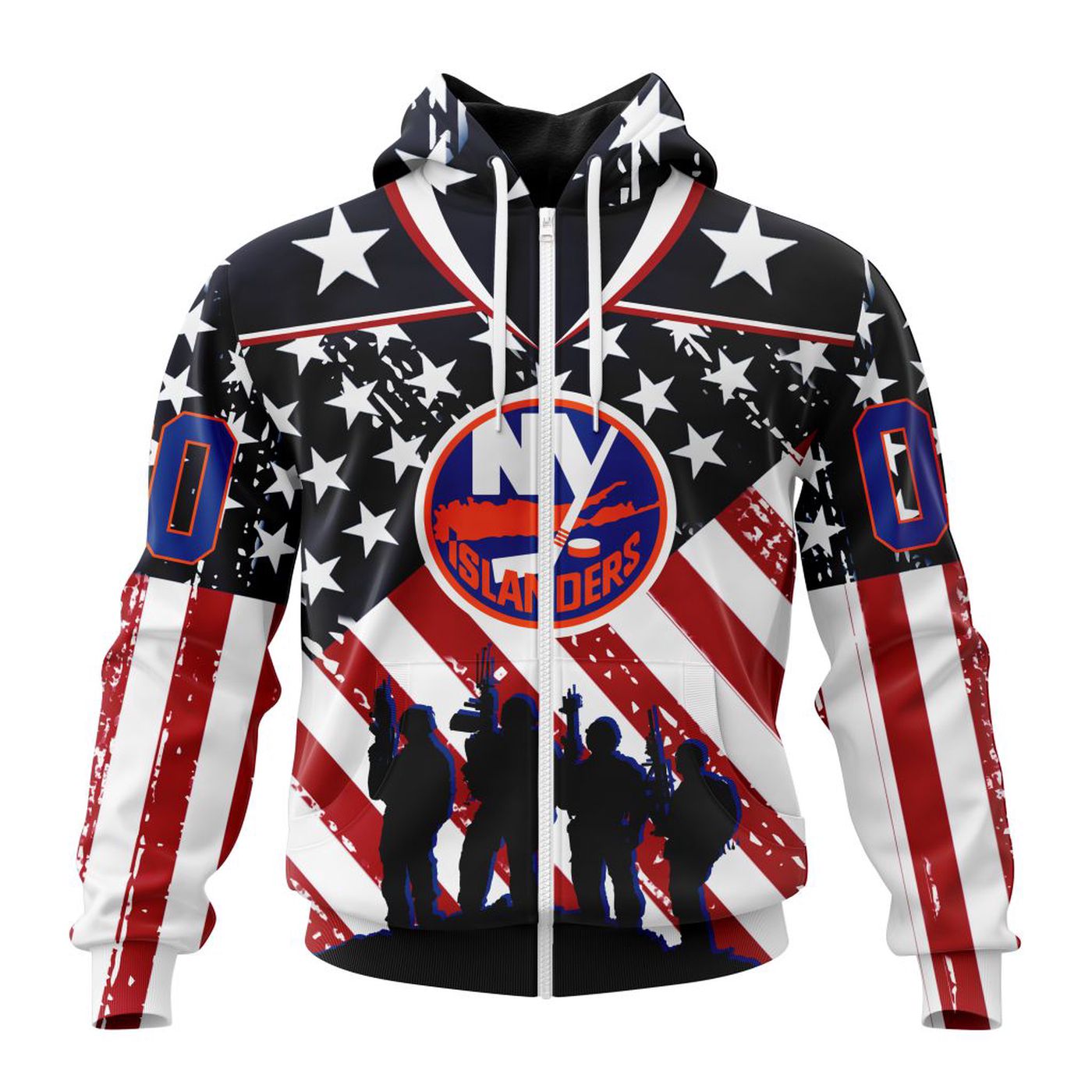 NHL New York Islanders | Specialized Kits For Honor US’s Military 3d Printed Hoodie 3d Printed Hoodie