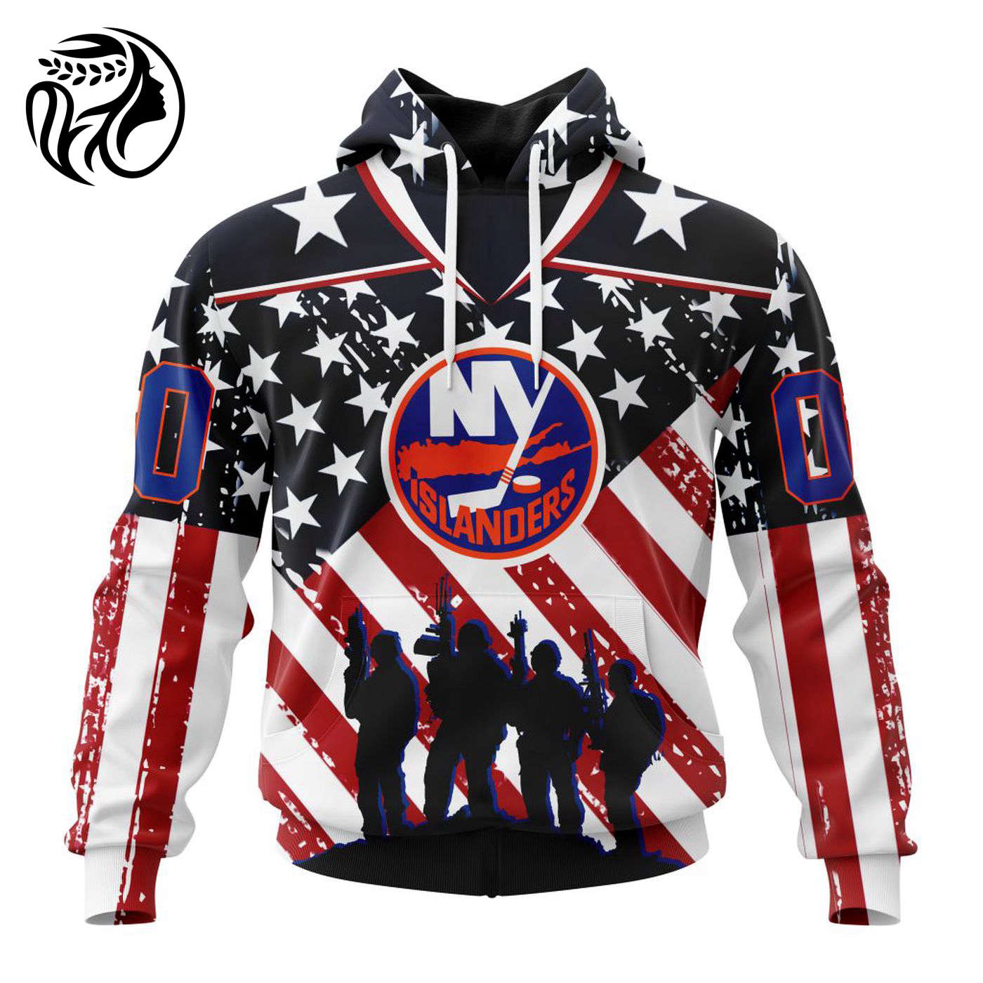 NHL New York Islanders | Specialized Kits For Honor US’s Military 3d Printed Hoodie 3d Printed Hoodie