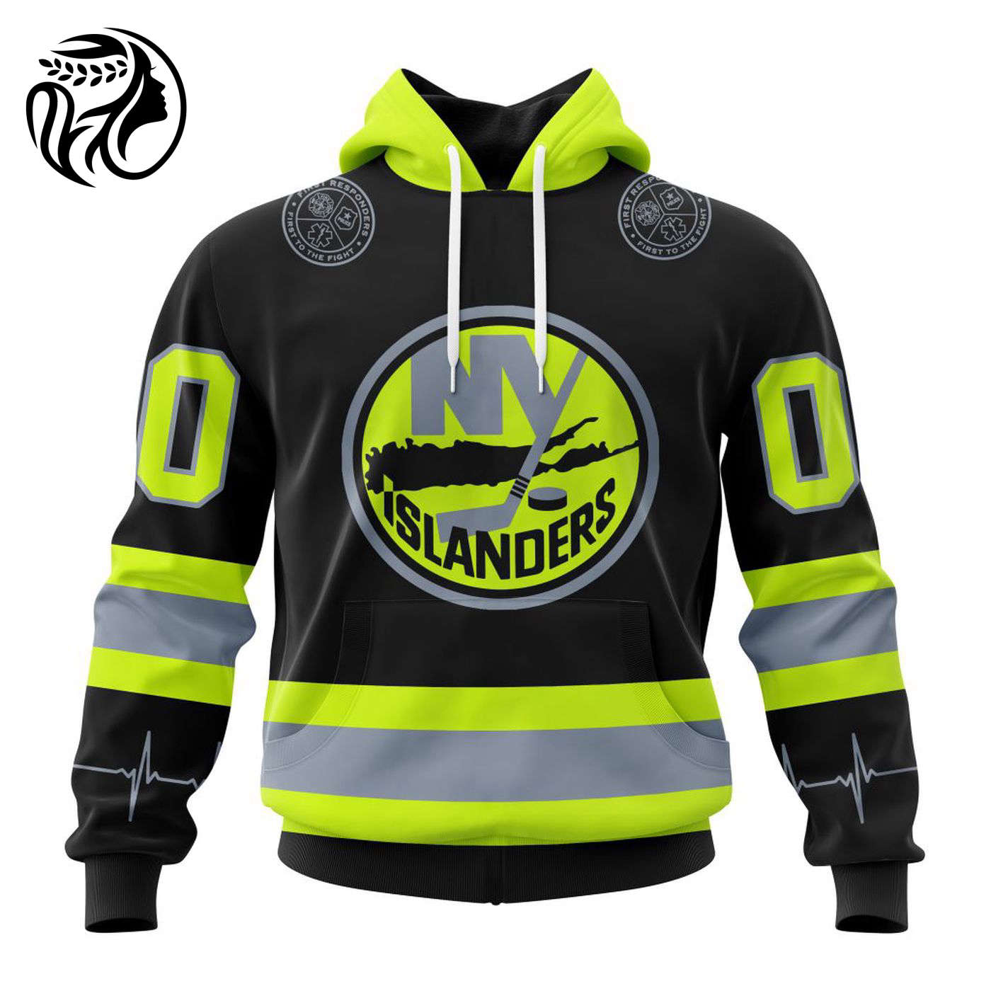 NHL New York Islanders | Specialized Unisex Kits With FireFighter Uniforms Color 3d Printed Hoodie 3d Printed Hoodie