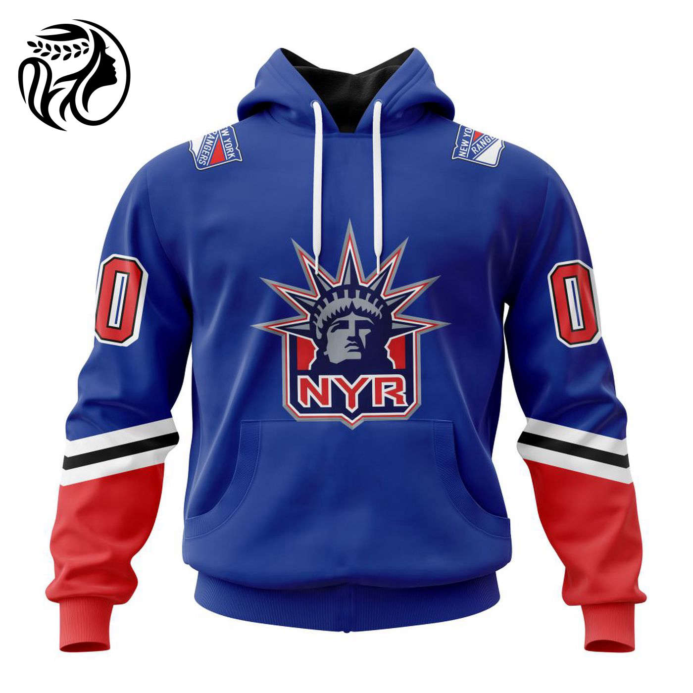 NHL New York Rangers Reverse Retro Kits 2022 3d Printed Hoodie 3d Printed Hoodie