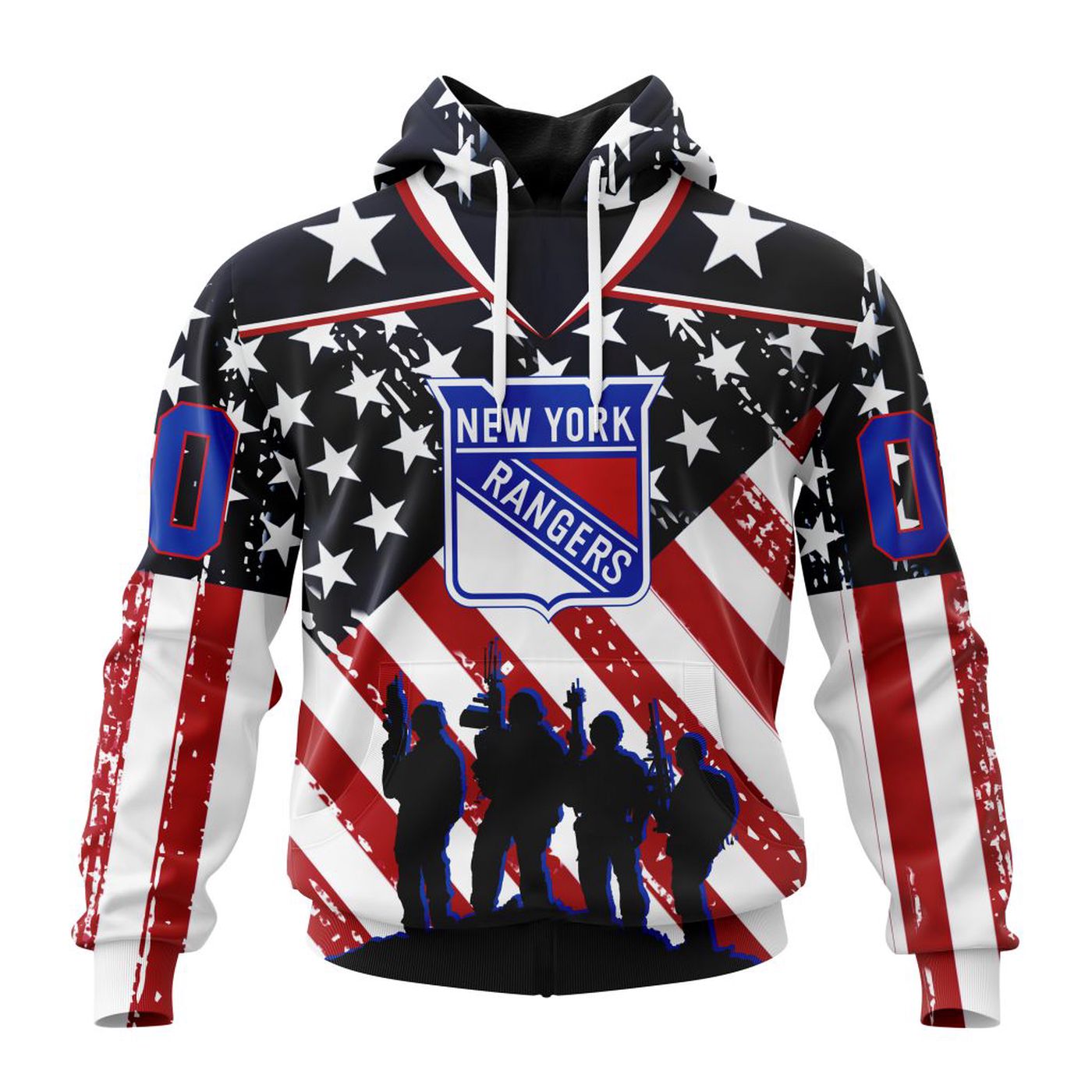 NHL New York Rangers | Specialized Kits For Honor US’s Military 3d Printed Hoodie 3d Printed Hoodie