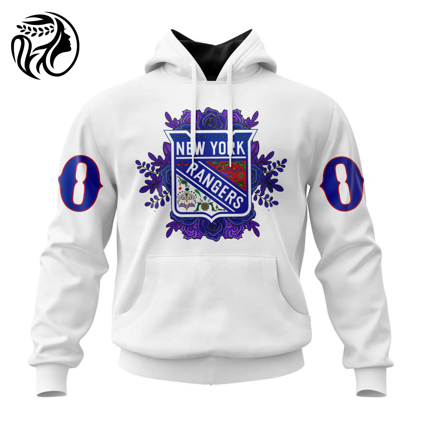 NHL New York Rangers | Specialized Unisex Kits Dia De Muertos 3d Printed Hoodie 3d Printed Hoodie