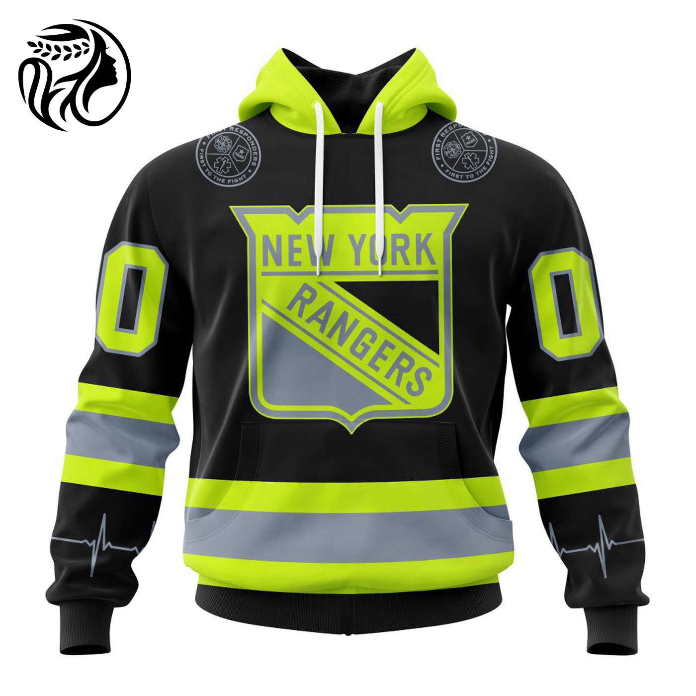NHL New York Rangers | Specialized Unisex Kits With FireFighter Uniforms Color 3d Printed Hoodie 3d Printed Hoodie