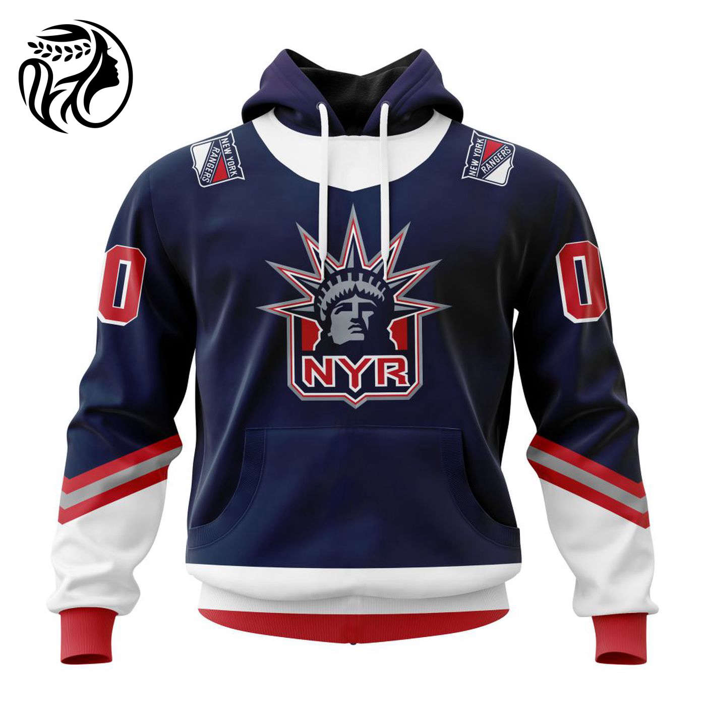 NHL New York Rangers | Specialized Unisex Kits With Retro Concepts 3d Printed Hoodie 3d Printed Hoodie