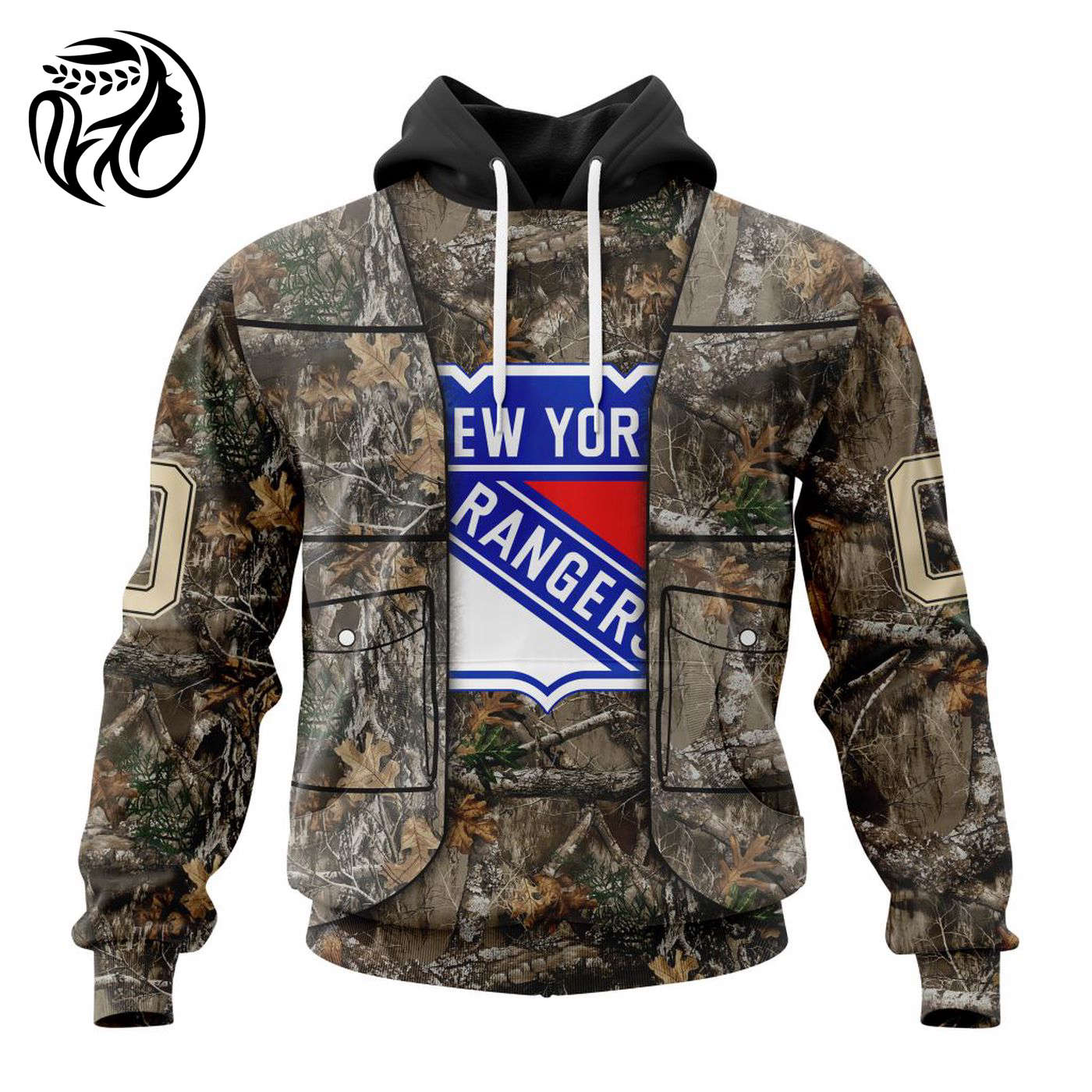 NHL New York Rangers | Specialized Unisex Vest Kits With Realtree Camo 3d Printed Hoodie 3d Printed Hoodie