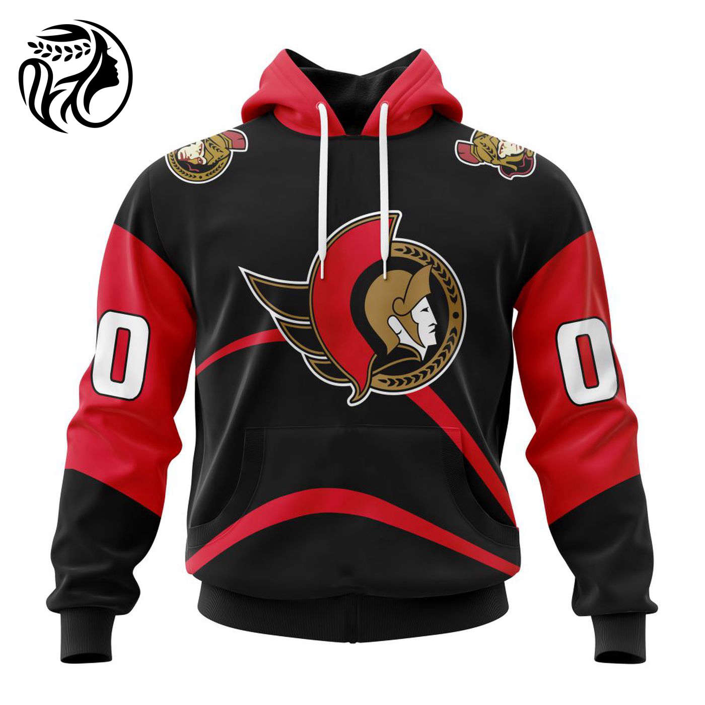 NHL Ottawa Senators Reverse Retro Kits 2022 3d Printed Hoodie 3d Printed Hoodie