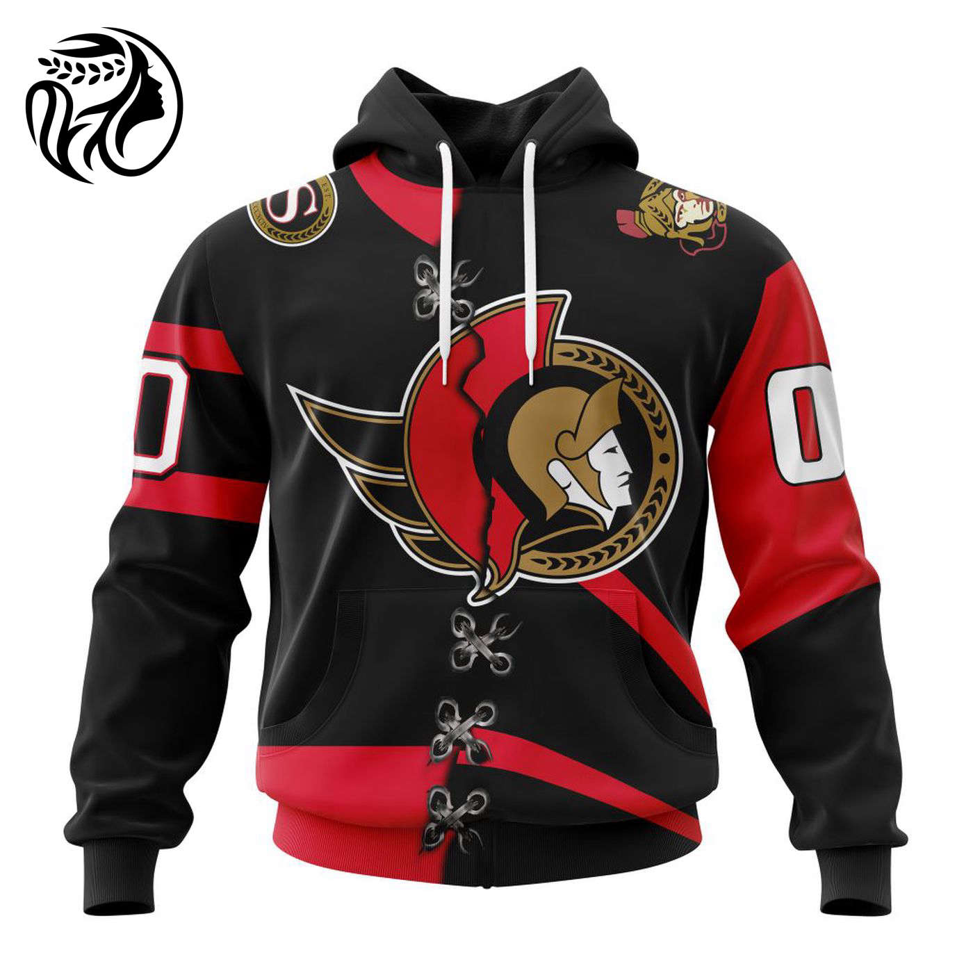 NHL Ottawa Senators Special Home Mix Reverse Retro Personalized Kits 3d Printed Hoodie 3d Printed Hoodie
