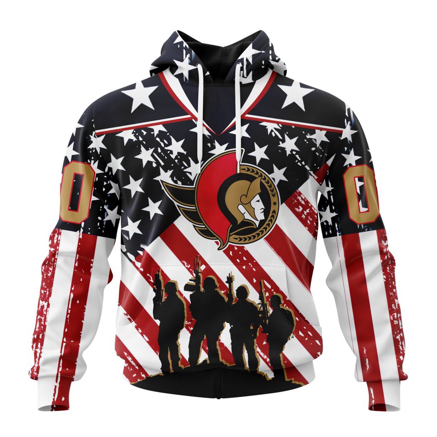 NHL Ottawa Senators | Specialized Kits For Honor US’s Military 3d Printed Hoodie 3d Printed Hoodie