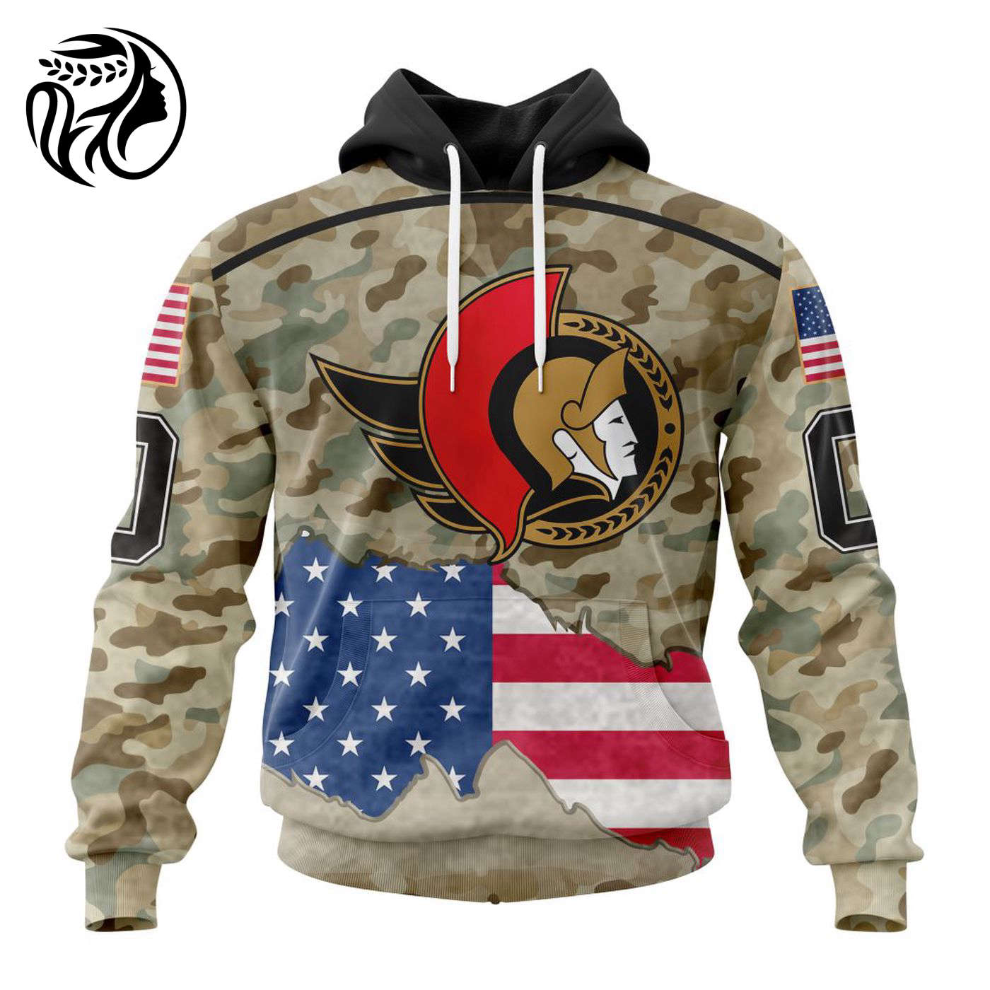 NHL Ottawa Senators | Specialized Kits For United State With Camo Color 3d Printed Hoodie 3d Printed Hoodie