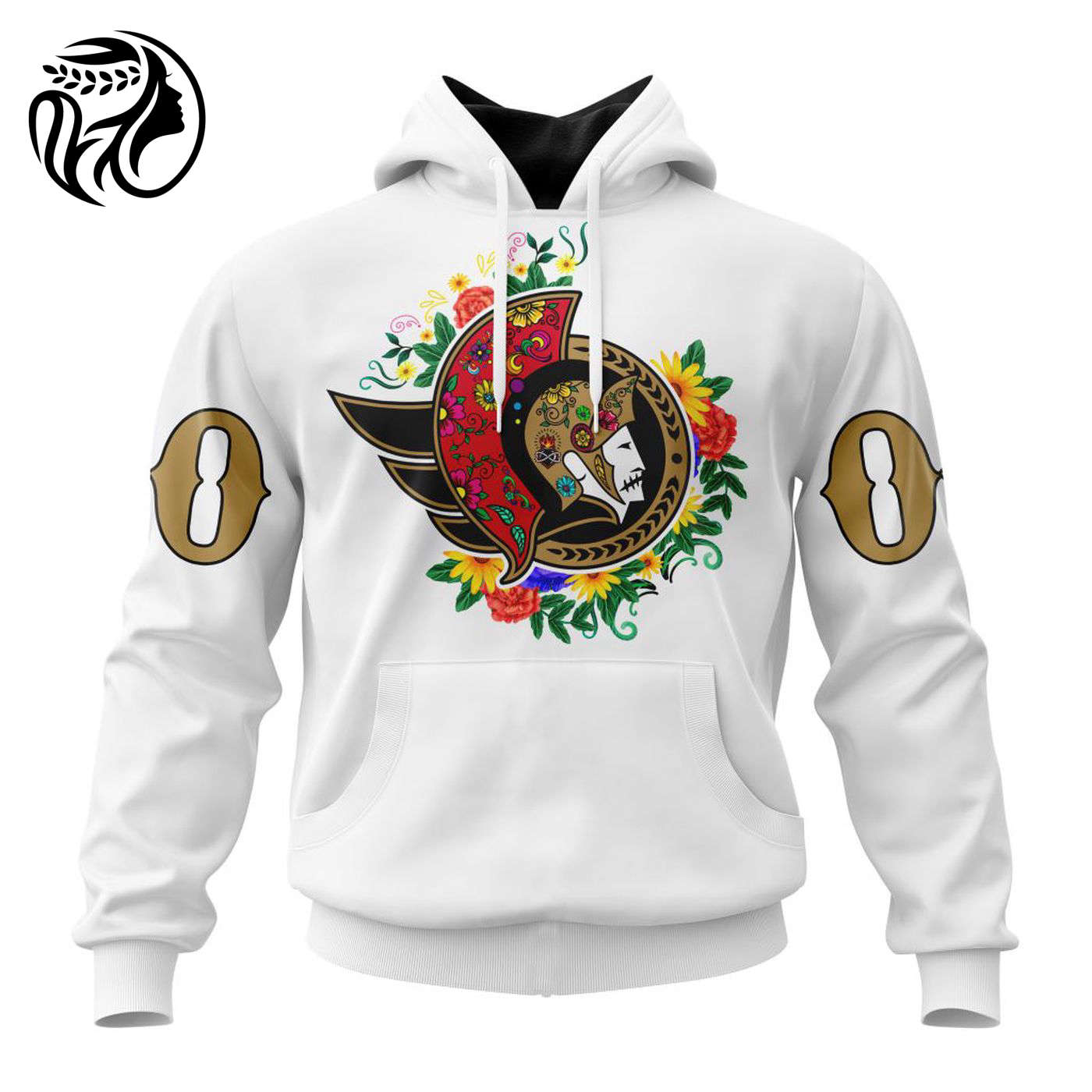 NHL Ottawa Senators | Specialized Unisex Kits Dia De Muertos 3d Printed Hoodie 3d Printed Hoodie