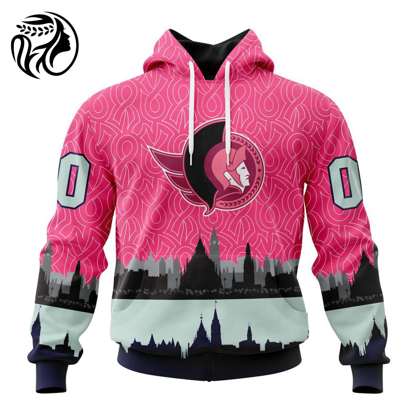 NHL Ottawa Senators | Specialized Unisex Kits Hockey Fights Against Cancer V0222 3d Printed Hoodie 3d Printed Hoodie